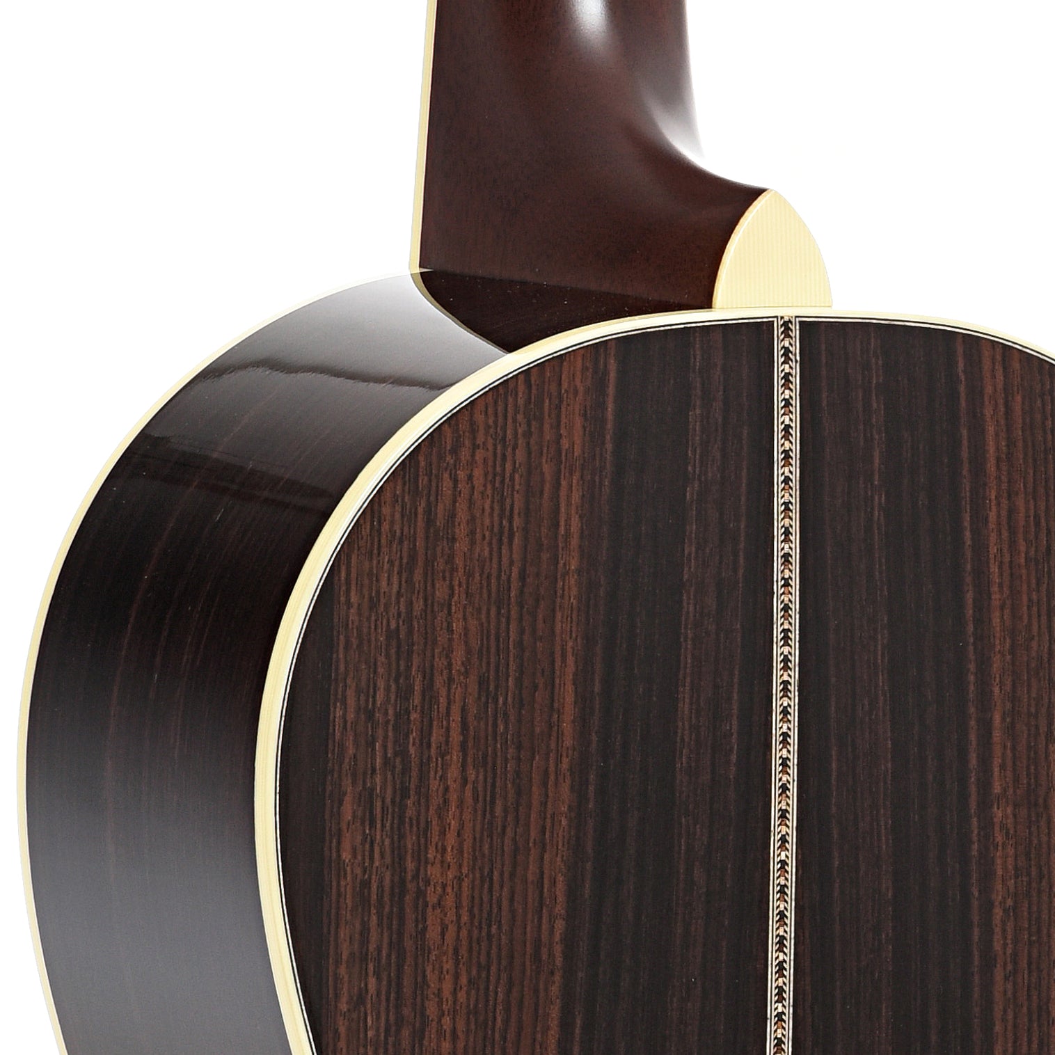 Heel of Santa Cruz Custom PJ Acoustic Guitar 