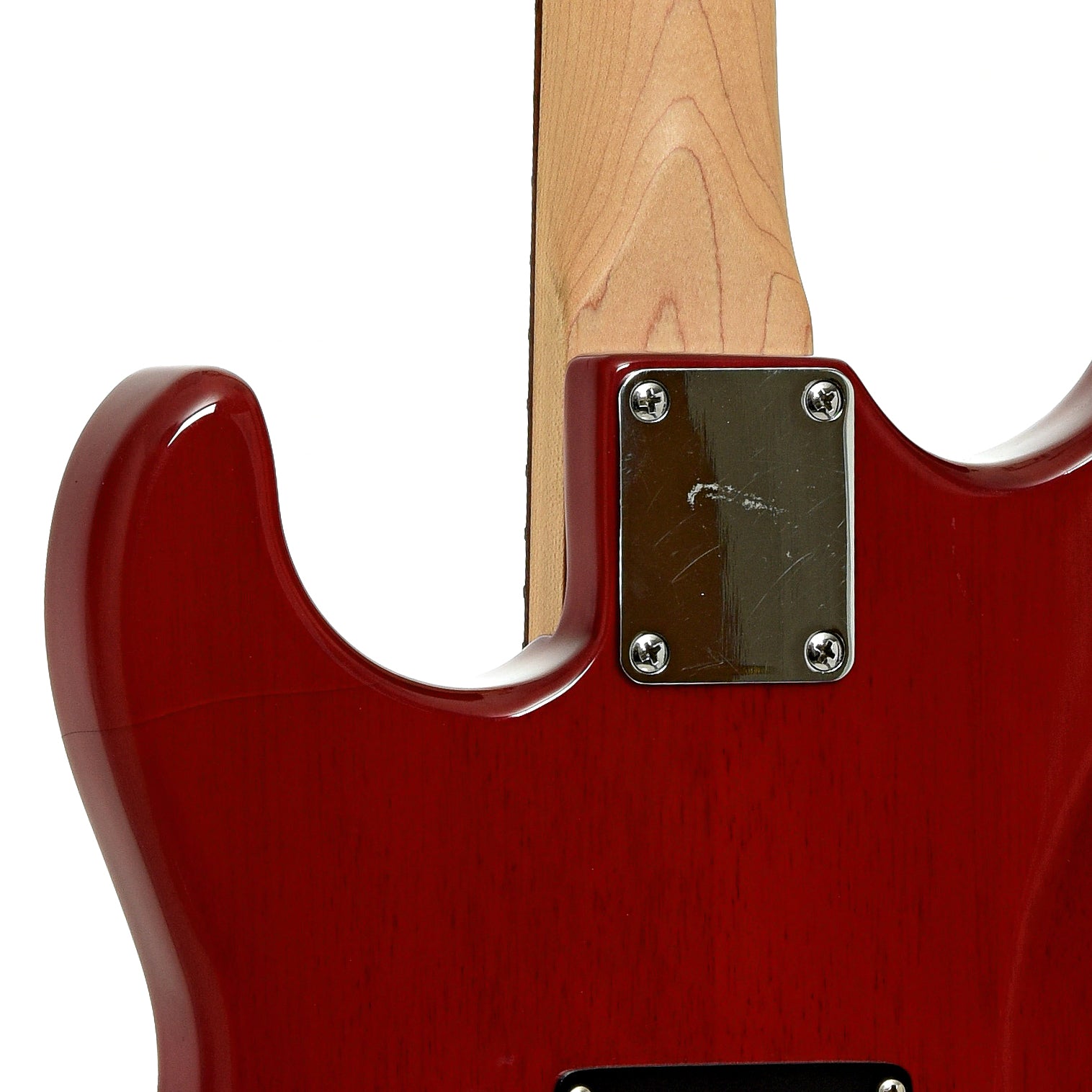 Neck joint of G&L Tribute Series Legacy HSS Electric Guitar 