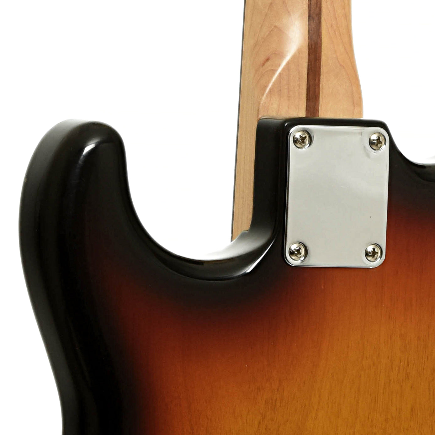 Neck joint of Fender Stratocaster Standard Electric Guitar