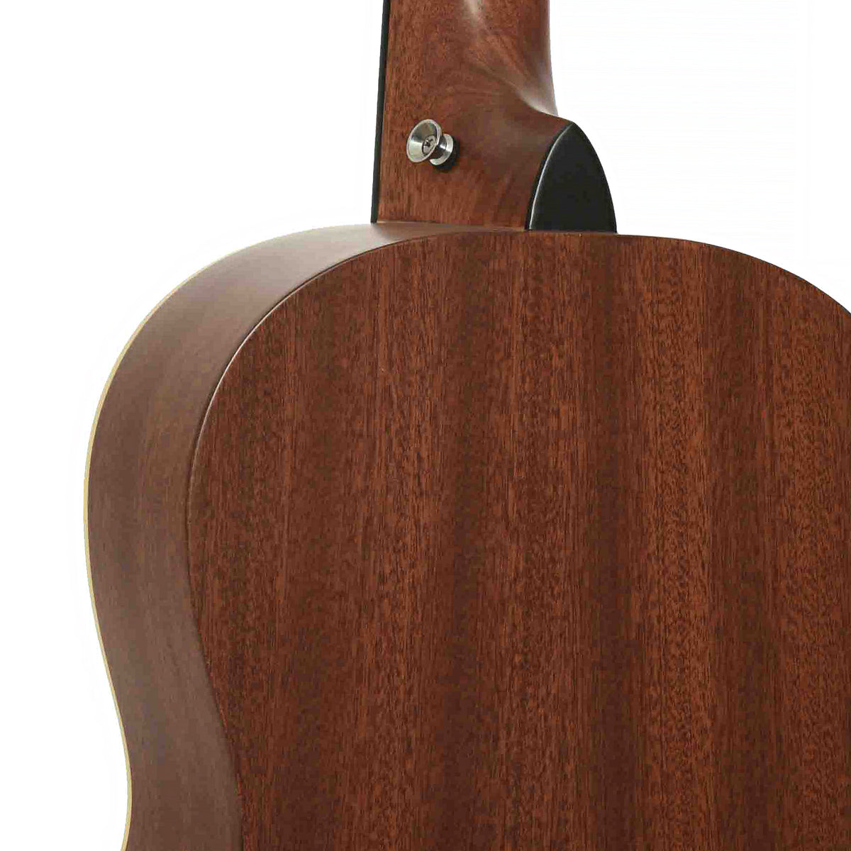 Heel of Recording King Dirty 30's Acoustic-Electric Parlor Guitar, Mahogany