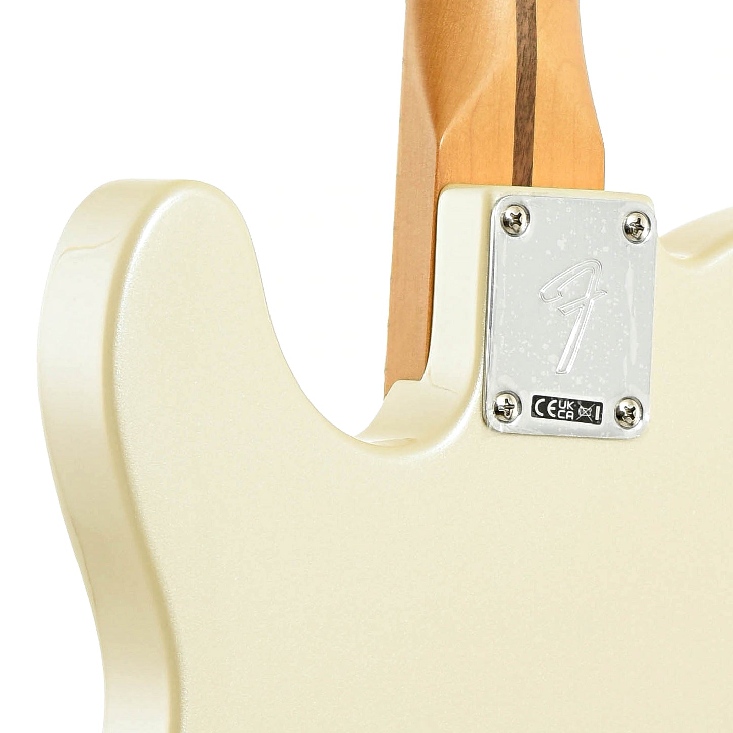 Neck joint of Fender Player II Modified Telecaster SH, Olympic Pearl