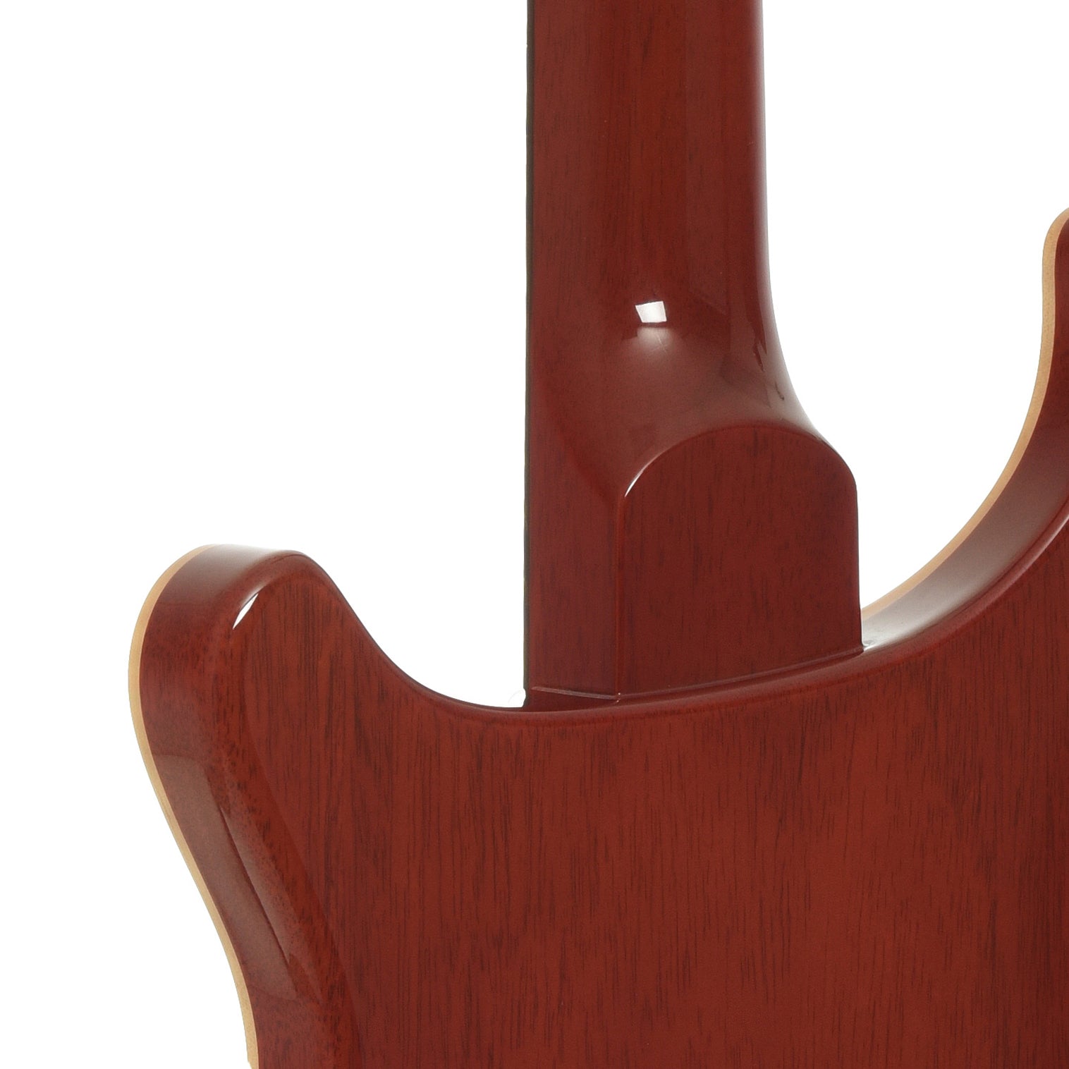 Neck joint of PRS Semi-Hollow McCarty Special Electric Guitar