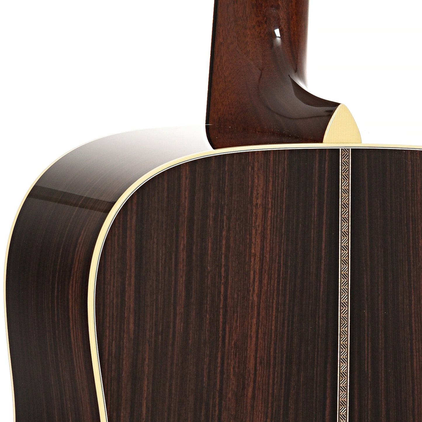 Heel of Collings D2HT Traditional Series, Indian Rosewood with Sitka Top