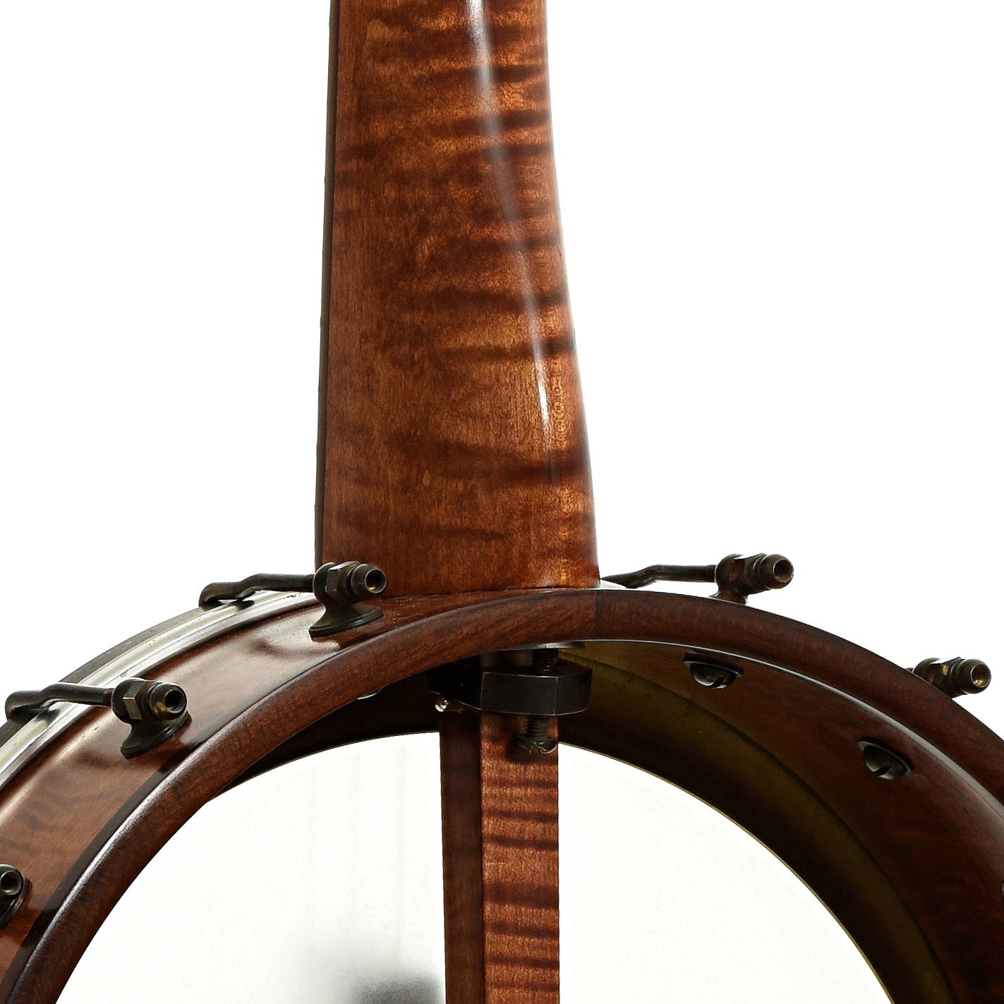Neck joint of Pete Ross Dobson Banjo, 12" Rim