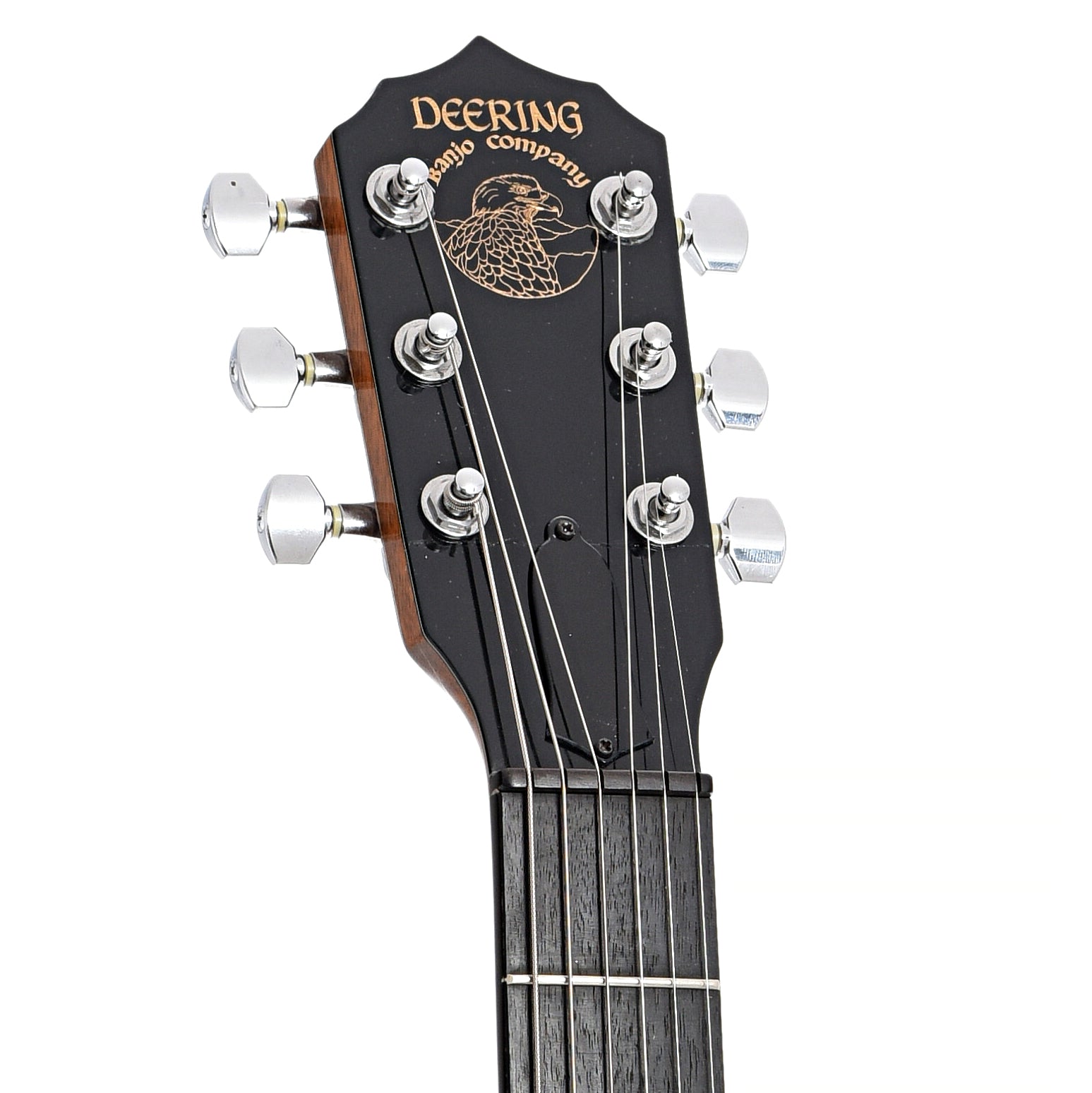 Front headstock of Deering Deluxe 6 Banjo-Guitar (2006)