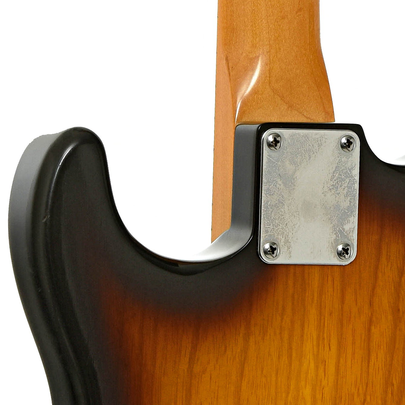 Neck joint of Lentz S-Style Electric Guitar