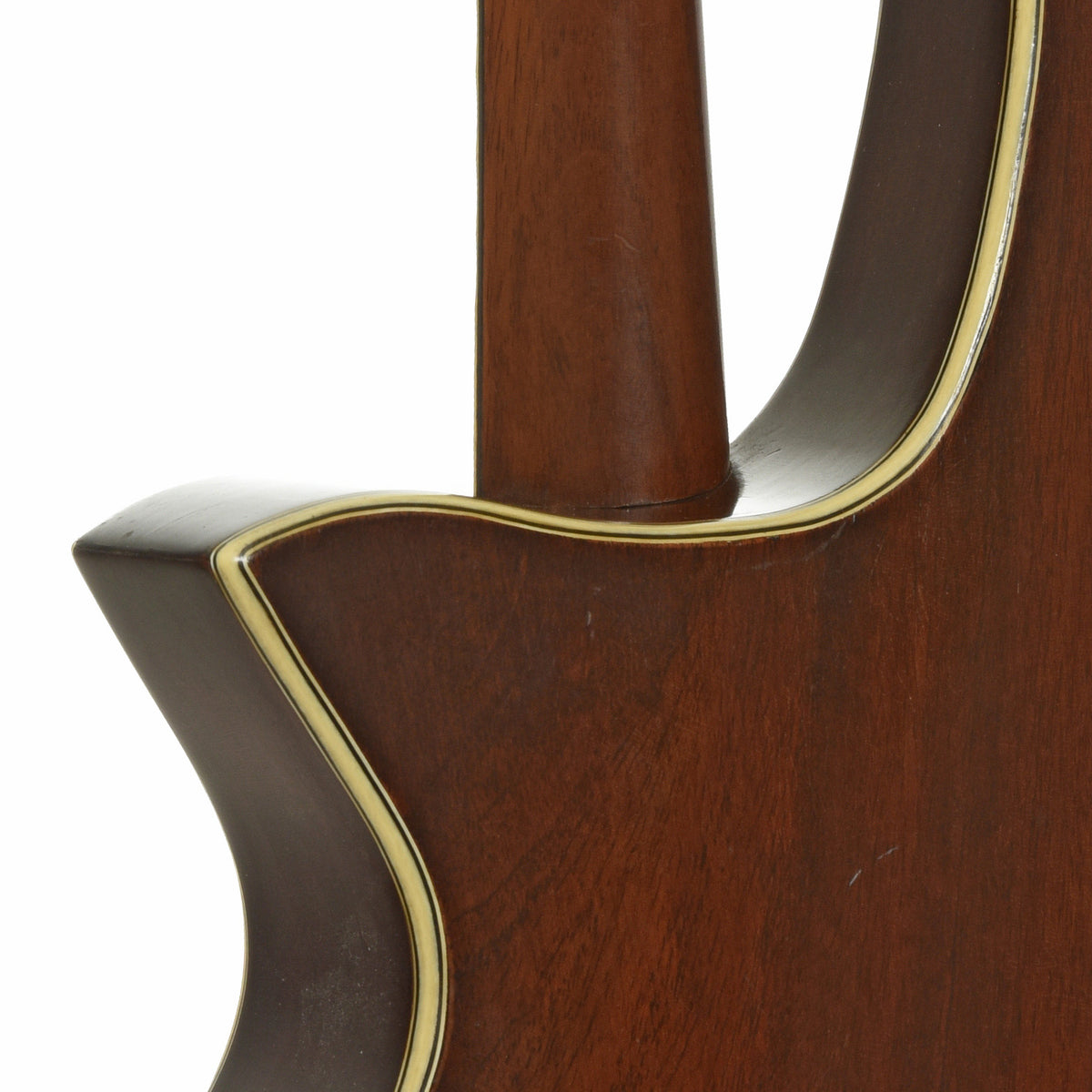 Neck joint of Dyer Symphonic Harp Mandolin Style 25 