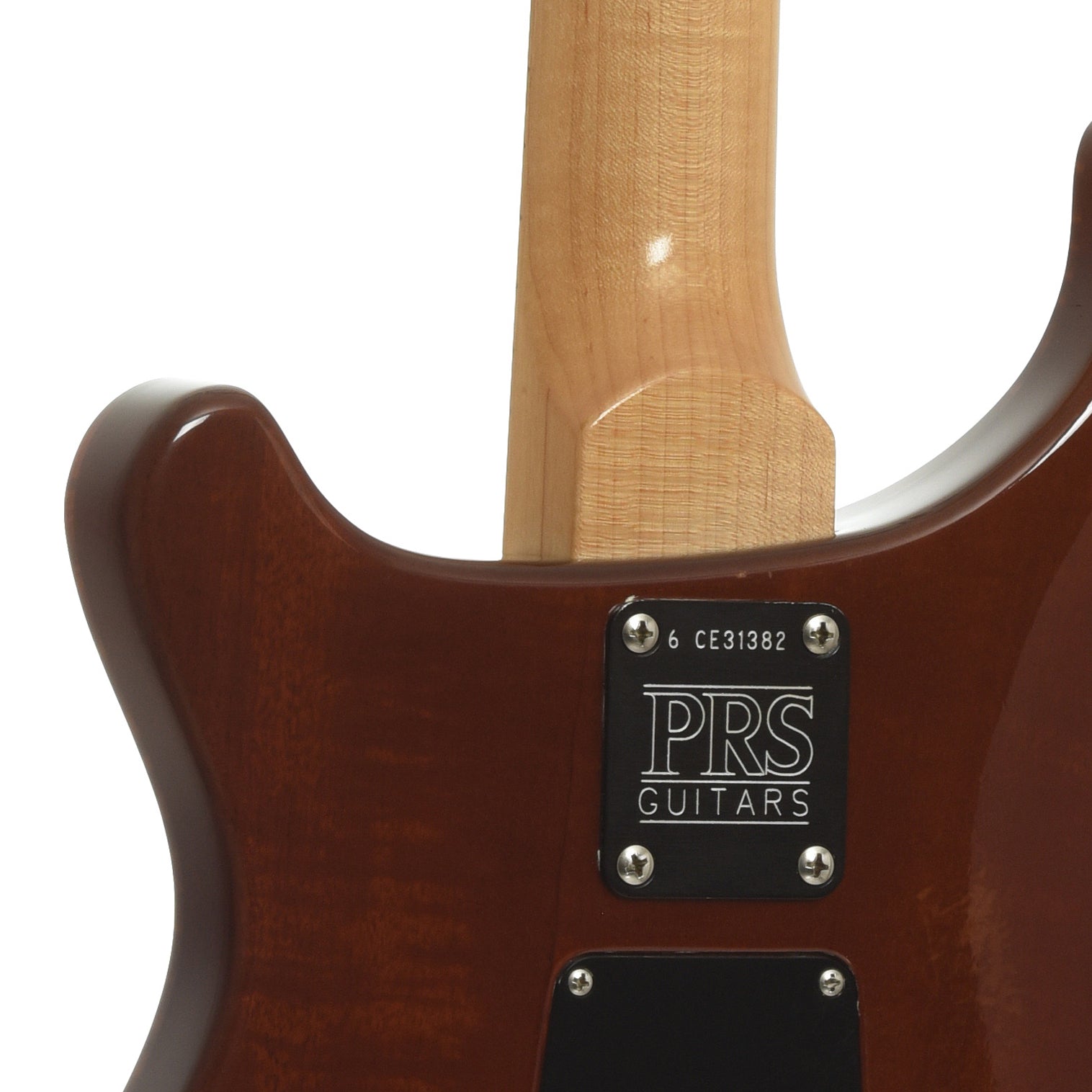 Neck joint of PRS Johnny Hiland Signature Electric Guitar