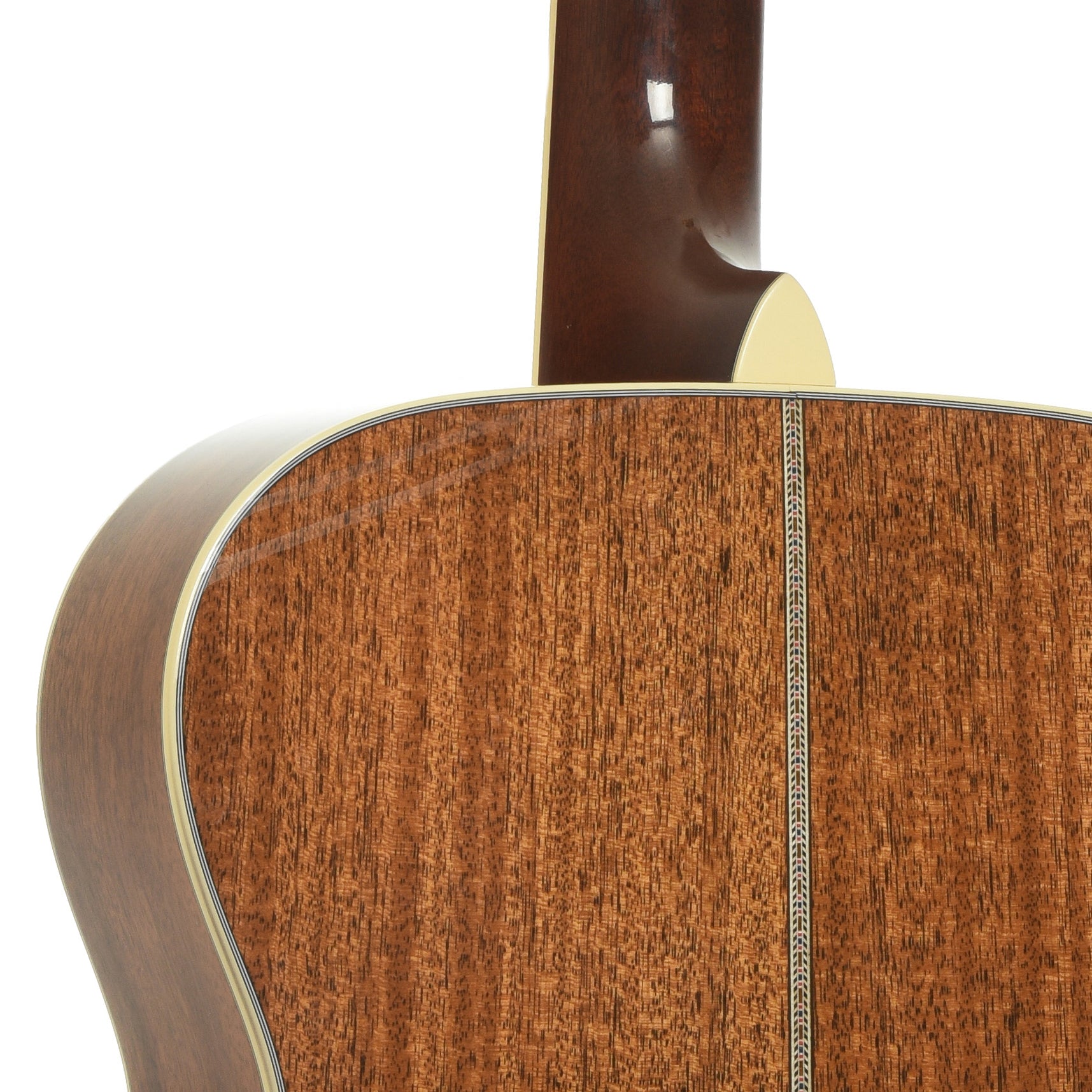 Neck joint of Martin Custom Shop J-40 Mahogany Acoustic Guitar 