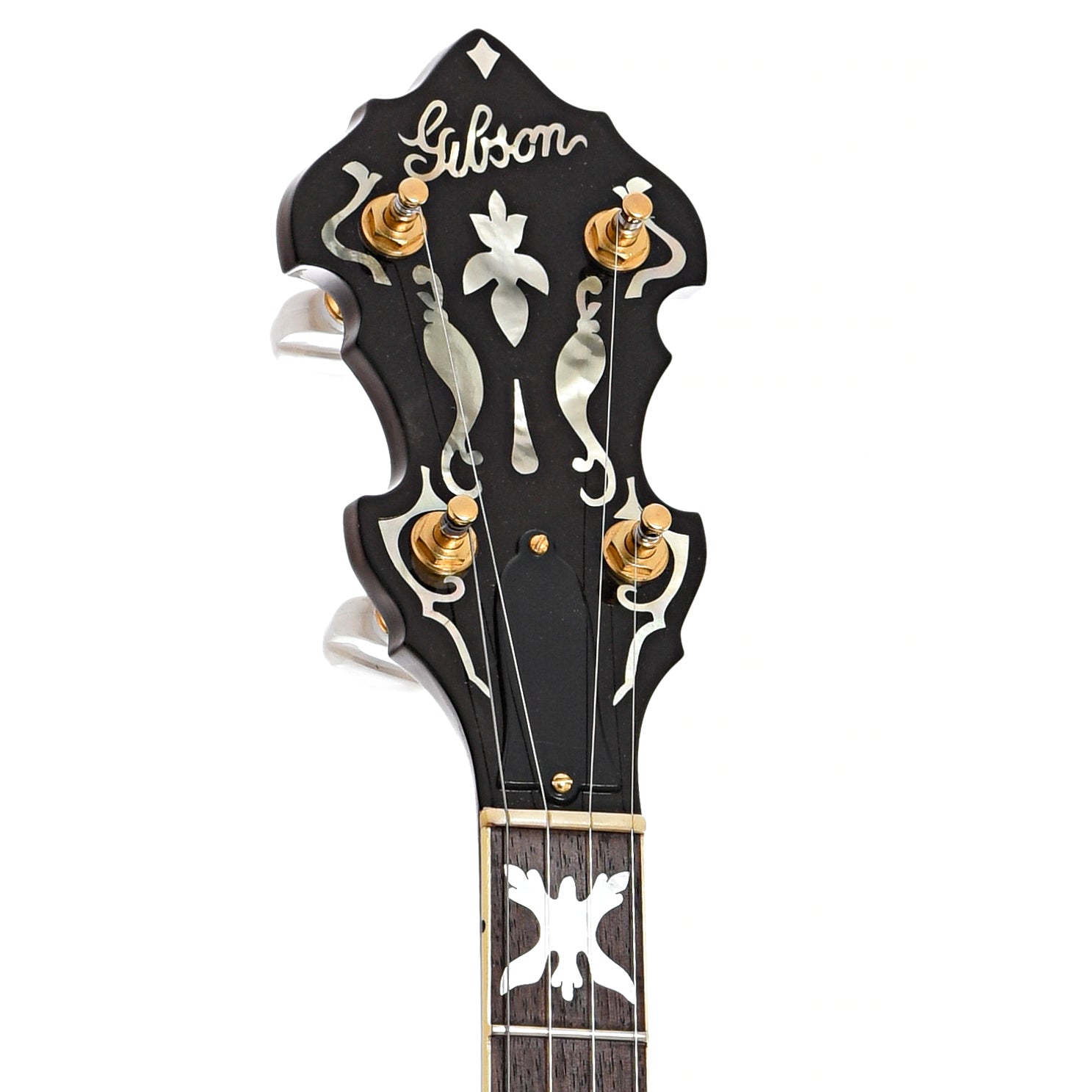 Front headstock of Gibson Granada 5-String Resonator Banjo (2009)