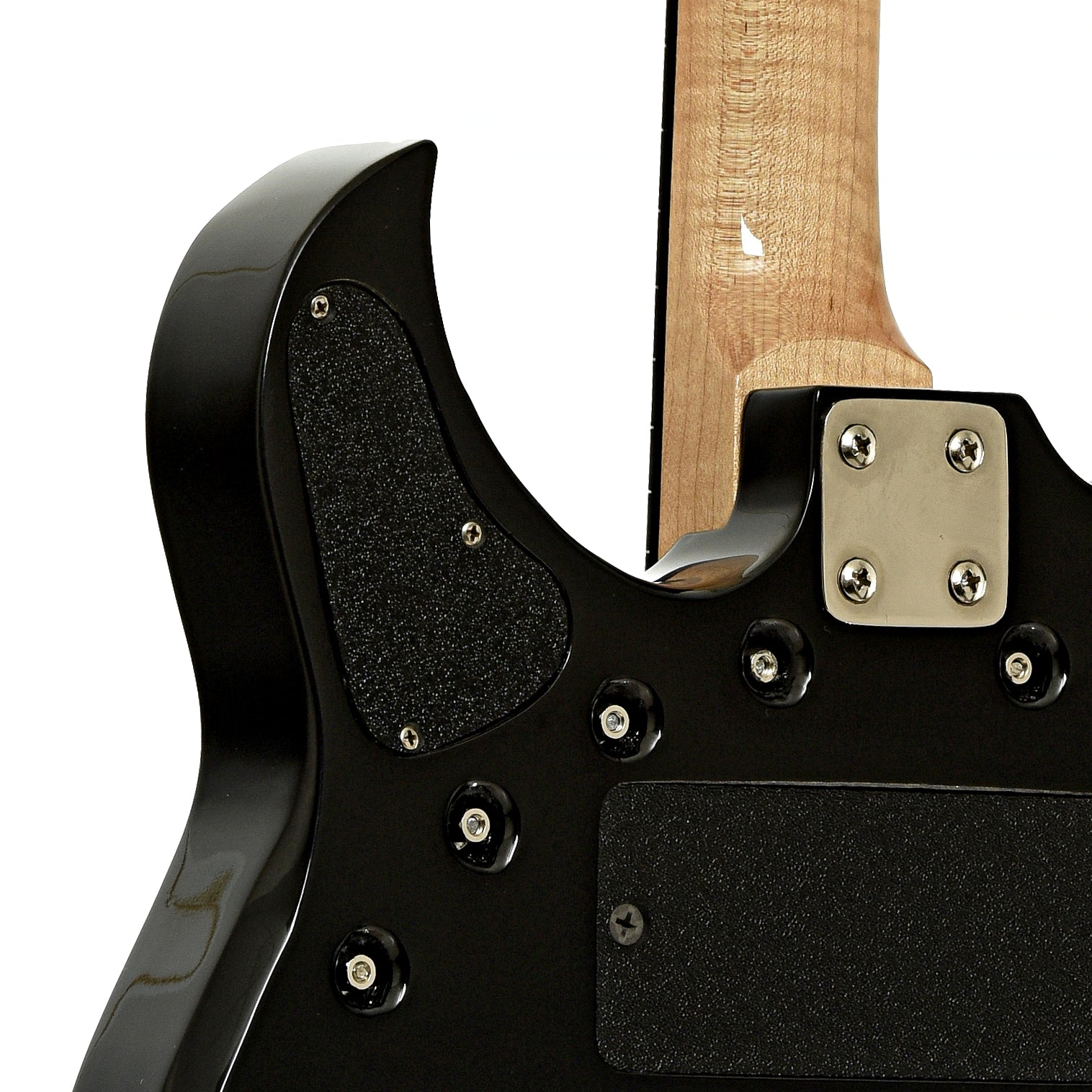 Neck joint of Deering Crossfire Electric Banjo 