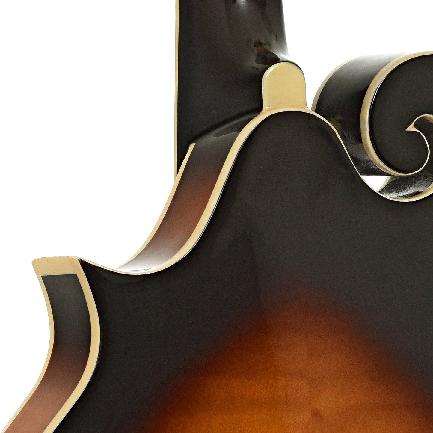 Neck joint of Ibanez M522S F-Style Mandolin, Brown Sunburst - B-Stock