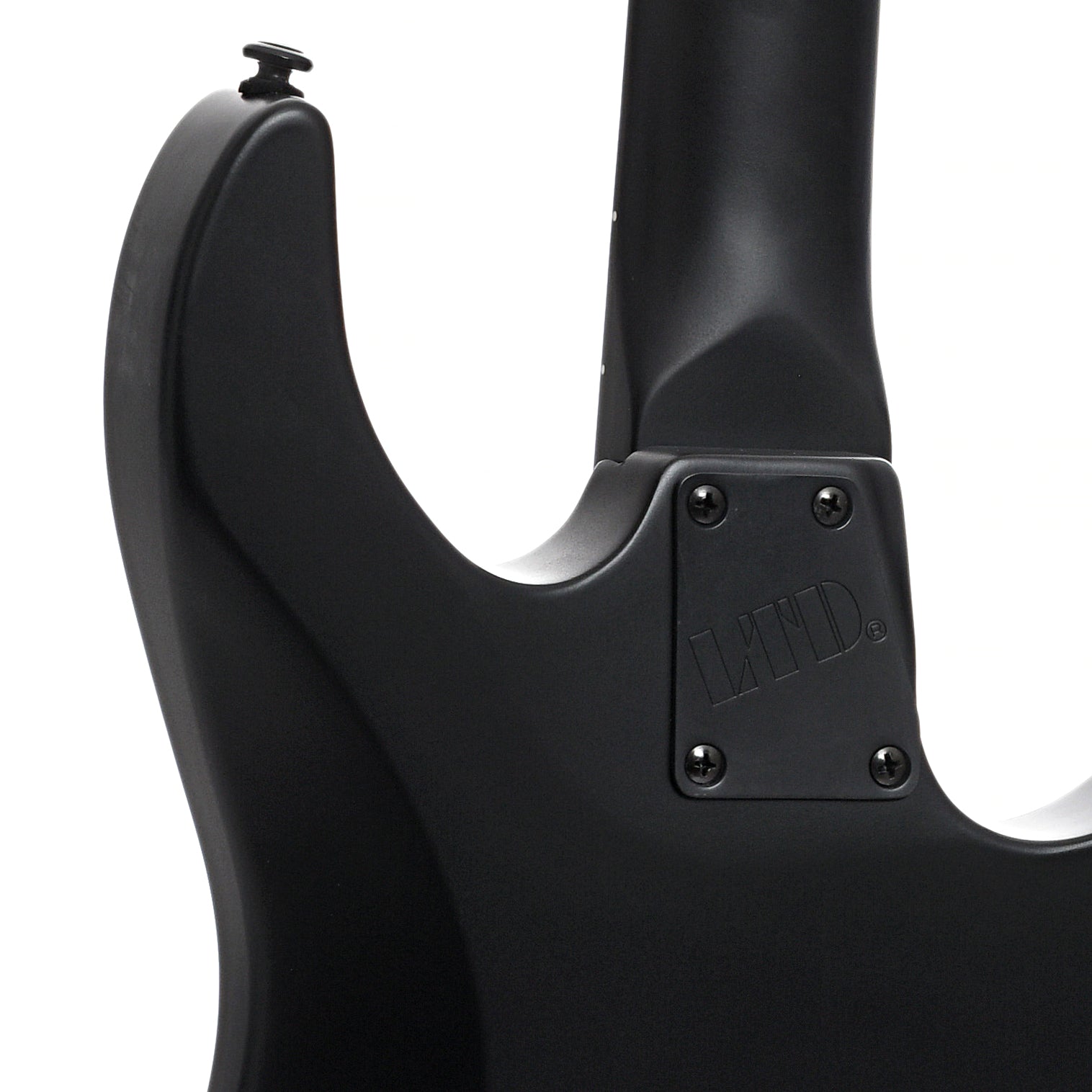Neck joint of ESP LTD Left Handed M-201HT Electric Guitar, Black Satin