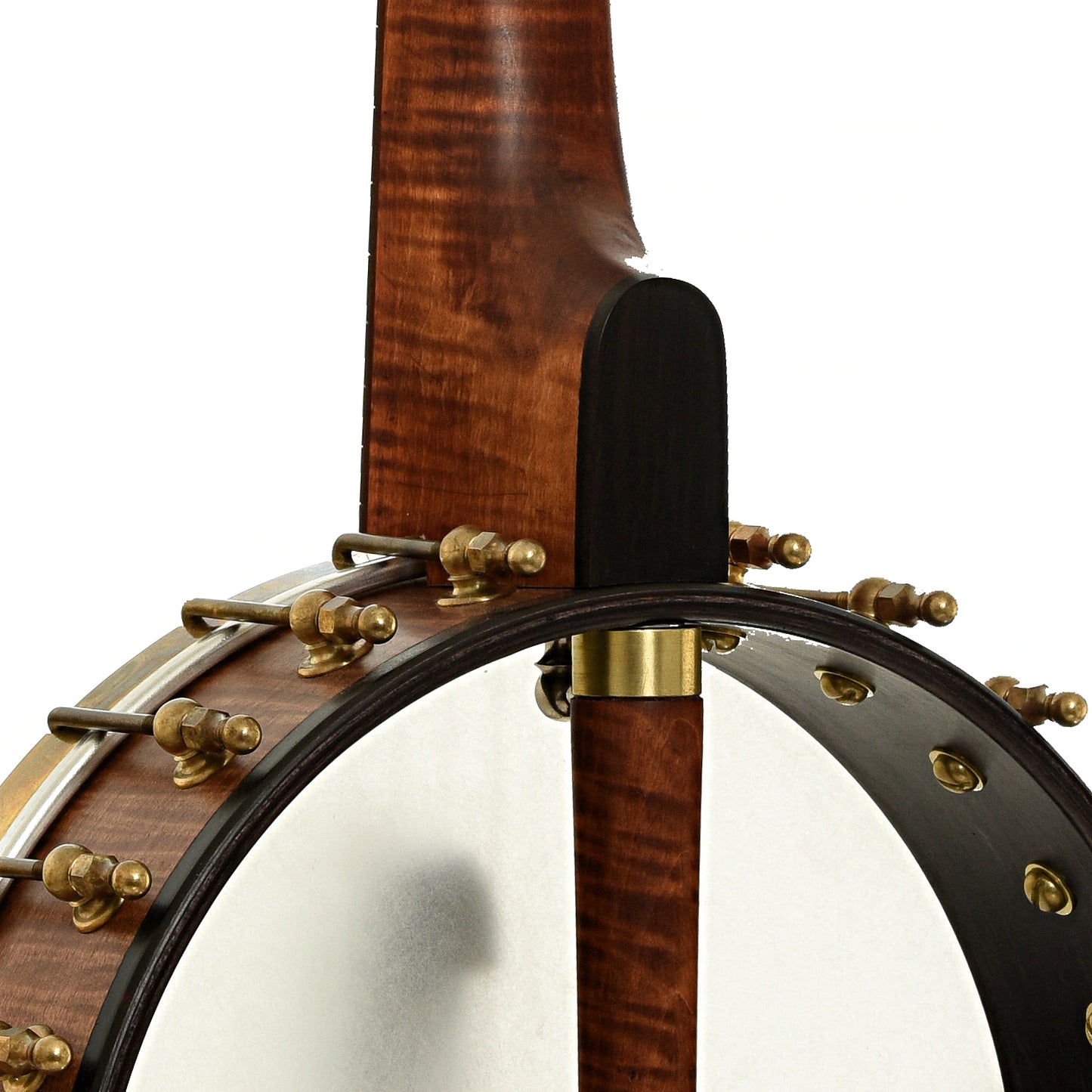 Neck joint of Starr Limited Edition Banjos 11" Curly Maple Open-back Banjo