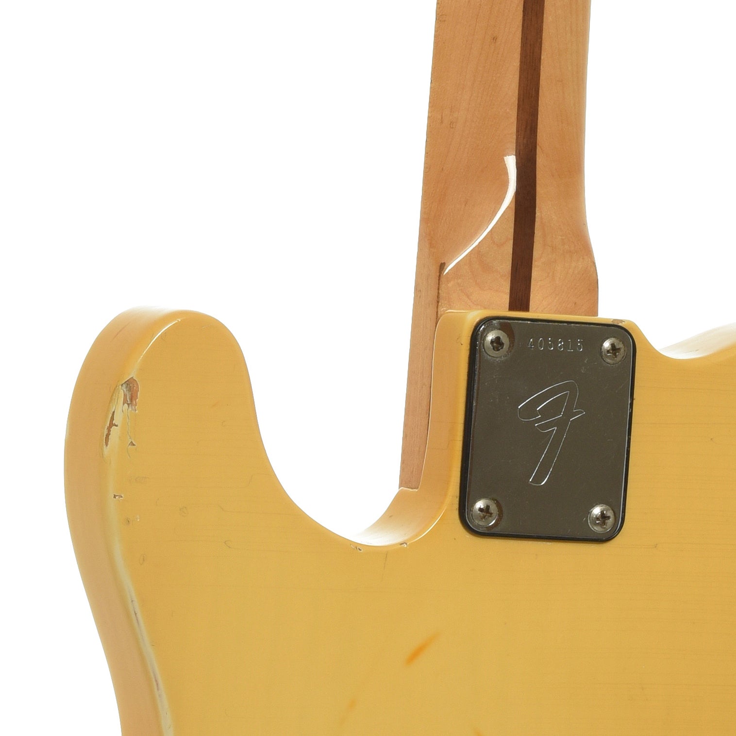 Neck joint of Fender Telecaster Electric Guitar 