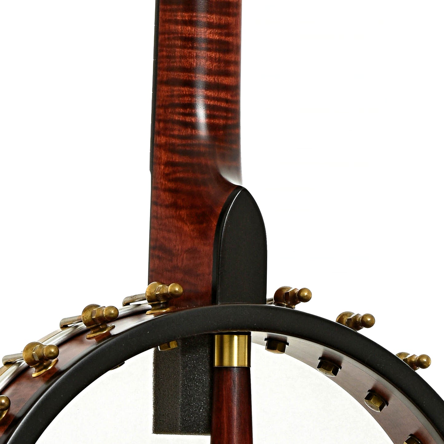 Neck joint of Ome Jubilee 12" Openback Banjo, Maple Neck