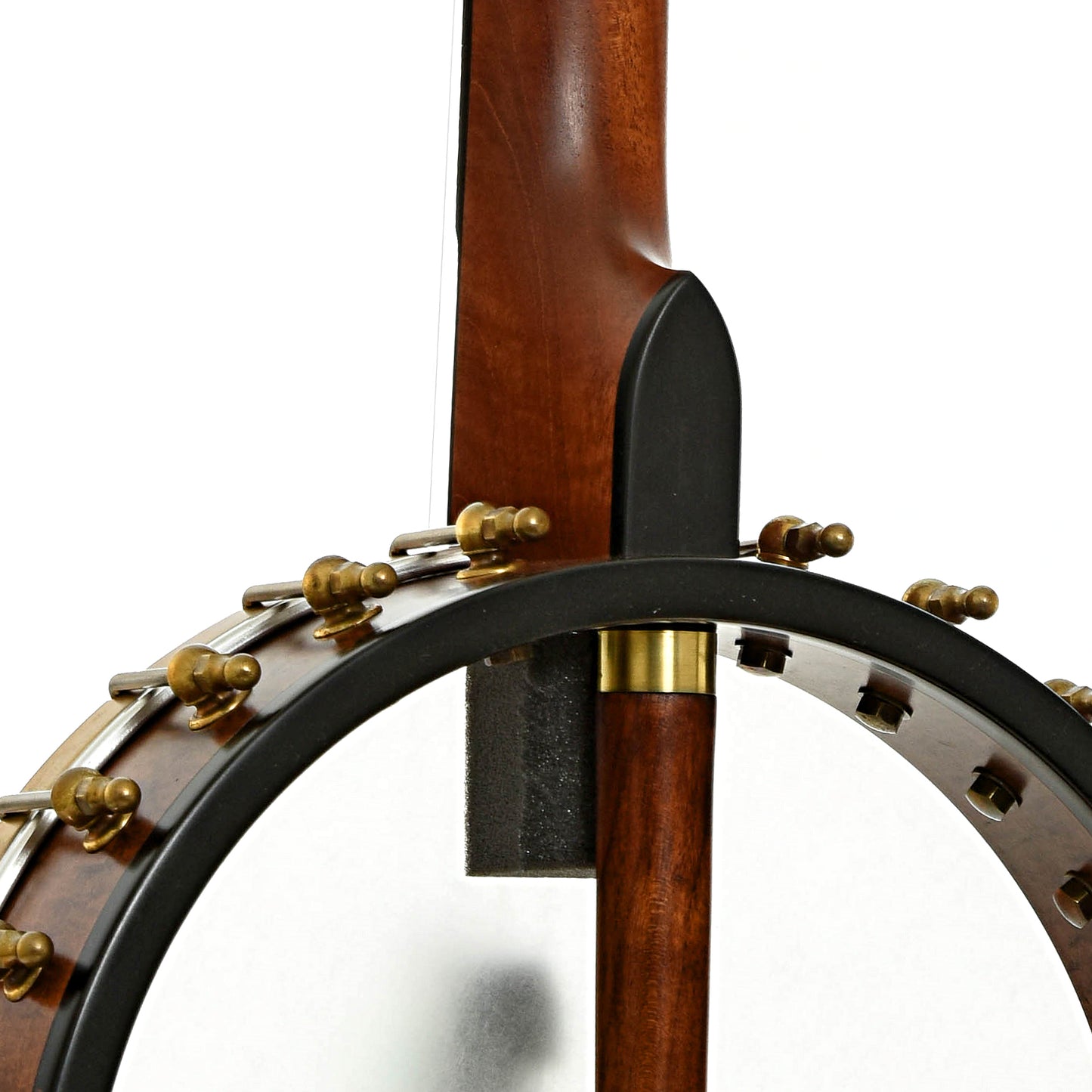 Neck joint of Ome B-Stock Jubilee 12" Openback Banjo, Mahogany Neck