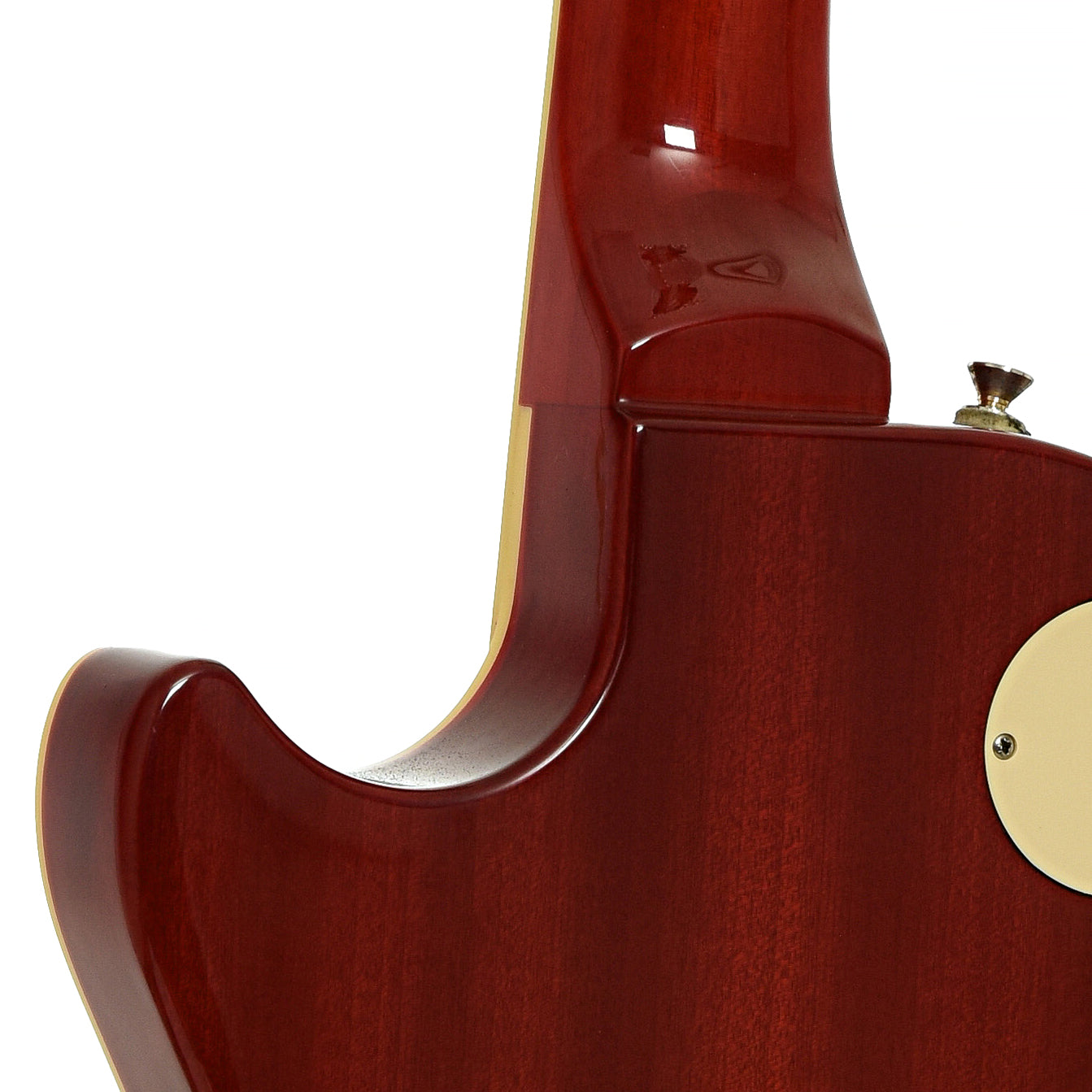 Neck joint of Epiphone Les Paul 1960 Tribute Plus Electric Guitar