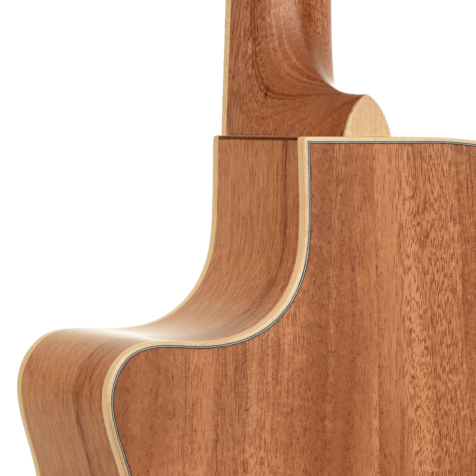Neck joint of Larrivee OMV-40 OM Cutaway Acoustic Guitar
