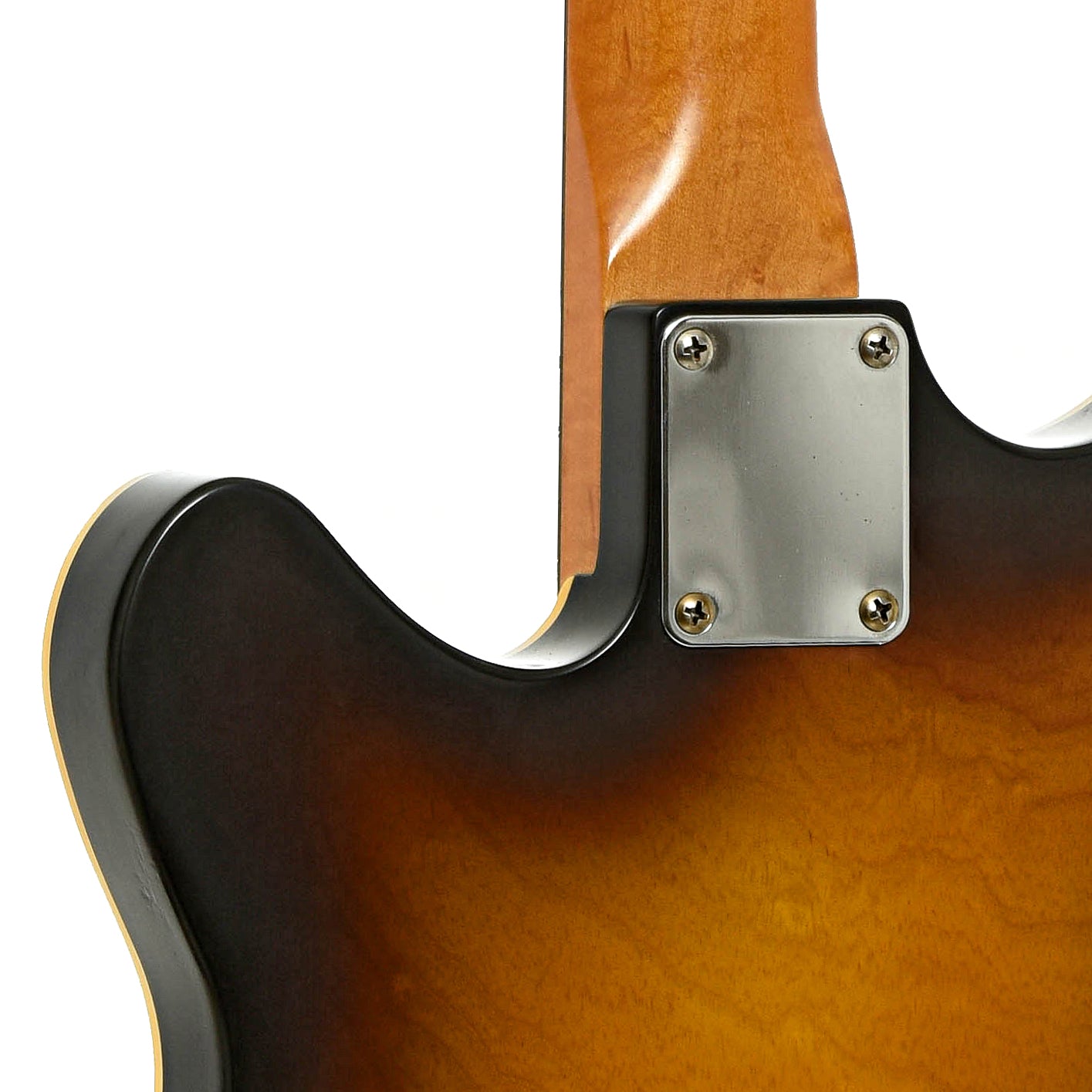 Neck joint of Lentz HSL Brazilian Electric Guitar