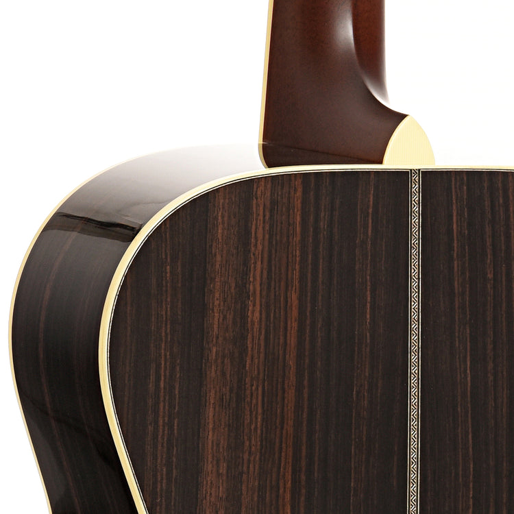 Heel of Santa Cruz Custom OM Acoustic