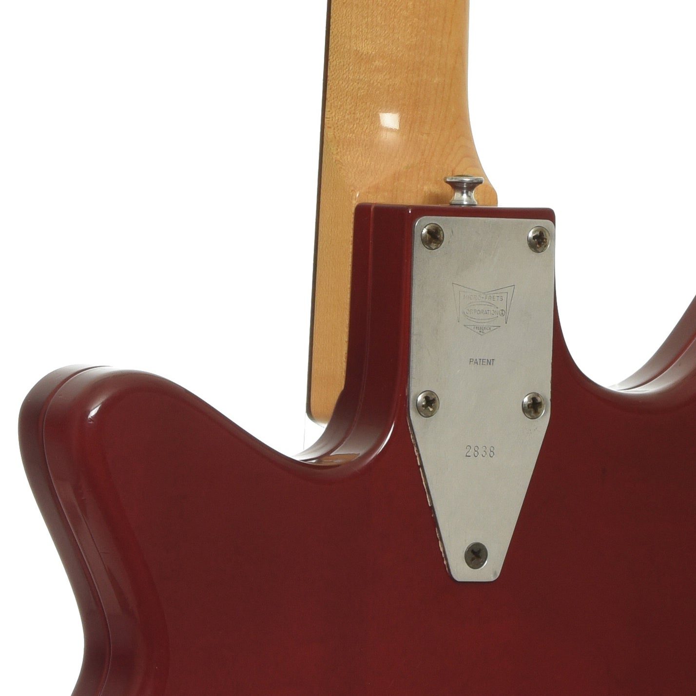 Neck joint of Microfrets Stage II Electric Guitar 