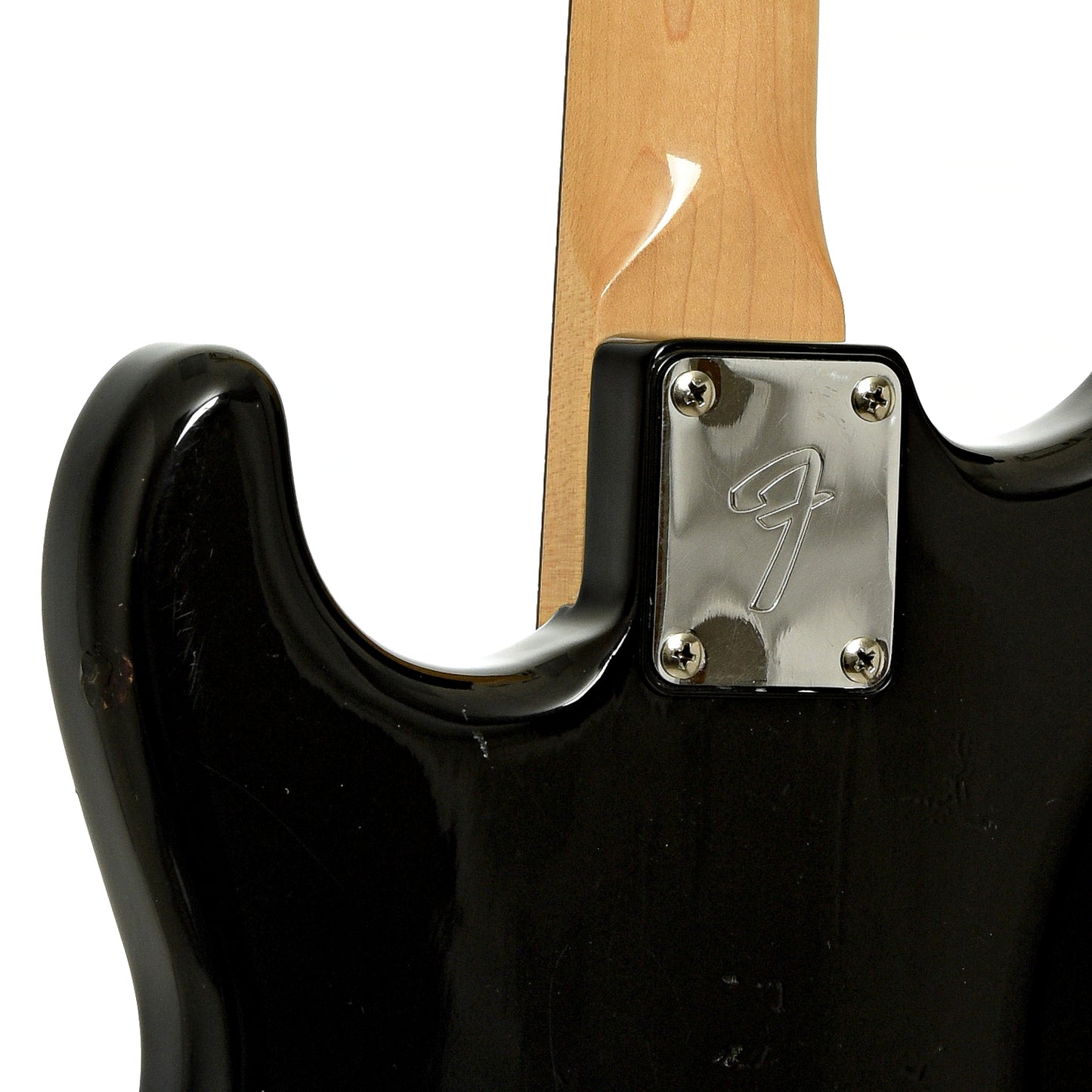 Neck joint of Fender Standard Stratocaster Electric Guitar