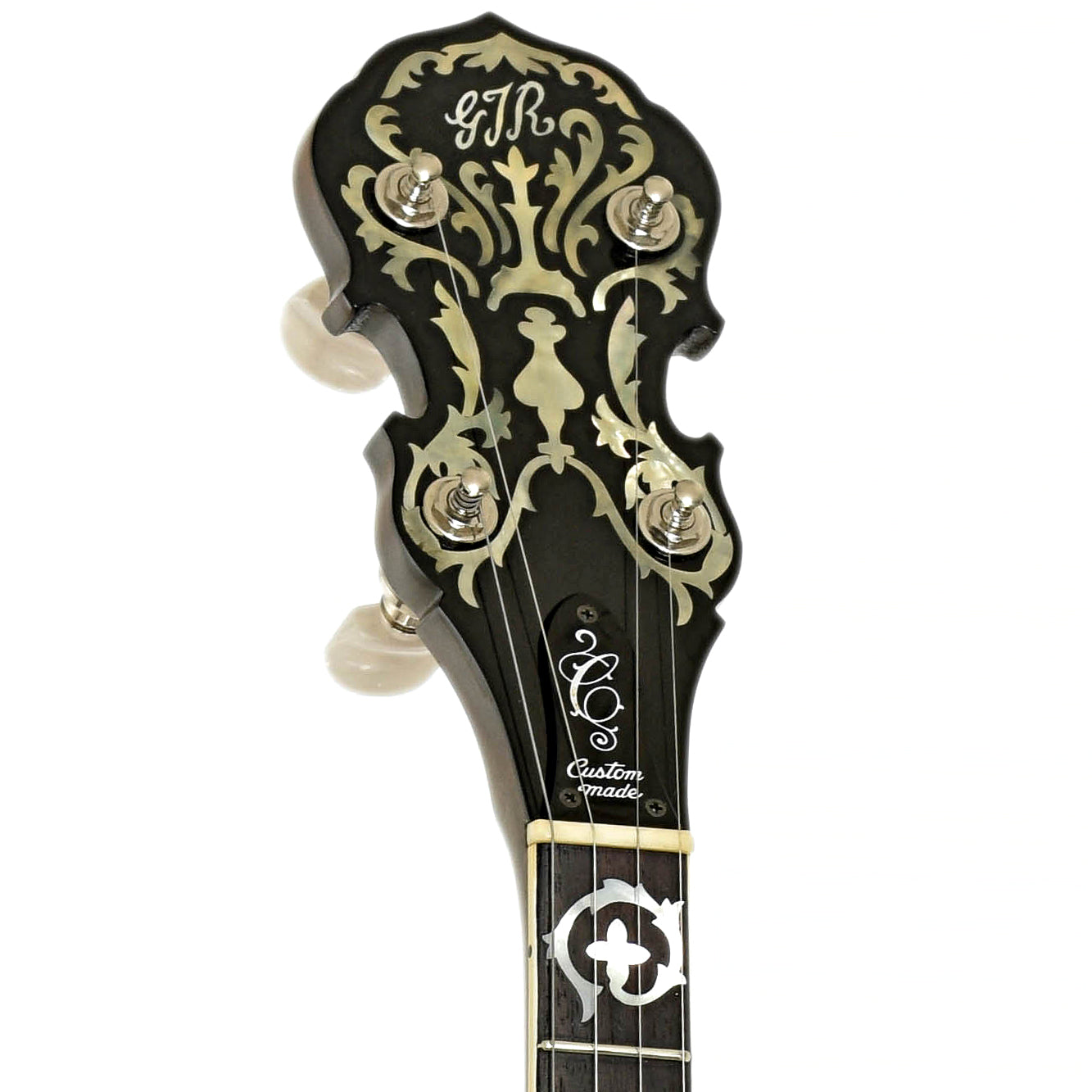 Headstock of GTR 5-String Resonator Banjo