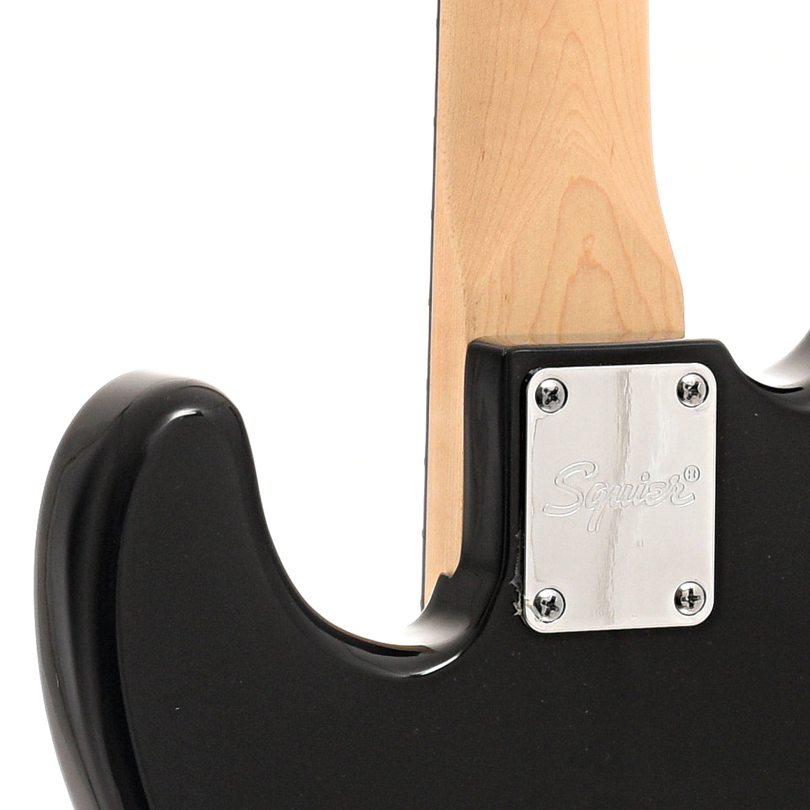 Neck joint of Squier Sonic Precision Bass, Black