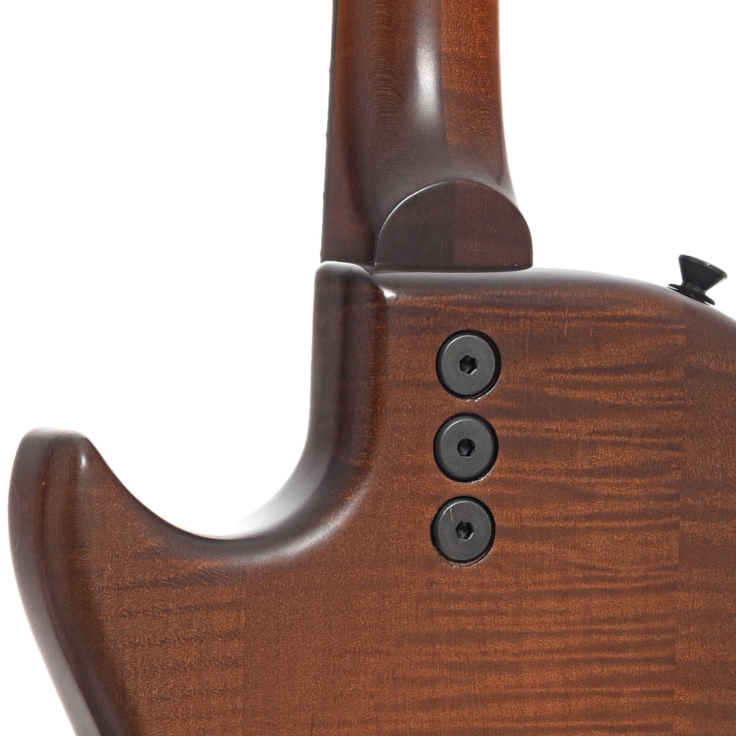 Neck joint of Northfield NFO-EL2 EleOcto Electric Octave Mandolin, Auburn Brown Finish  
