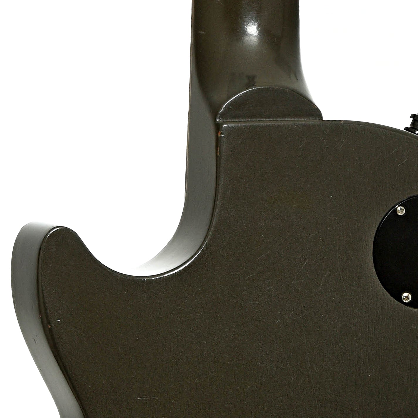 Neck joint of Gibson Government Series Les Paul Gunmetal Grey Electric Guitar