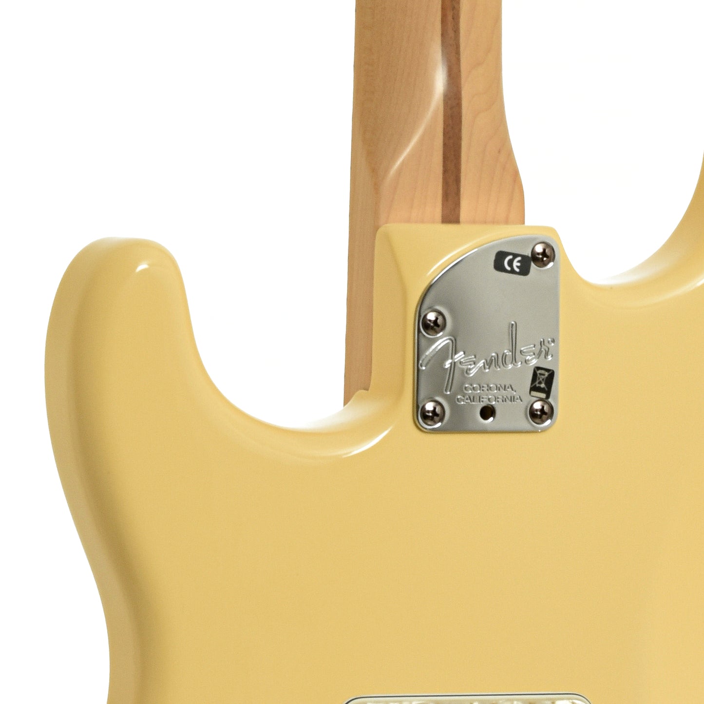 neck joint of Fender American Deluxe Stratocaster Electric Guitar 