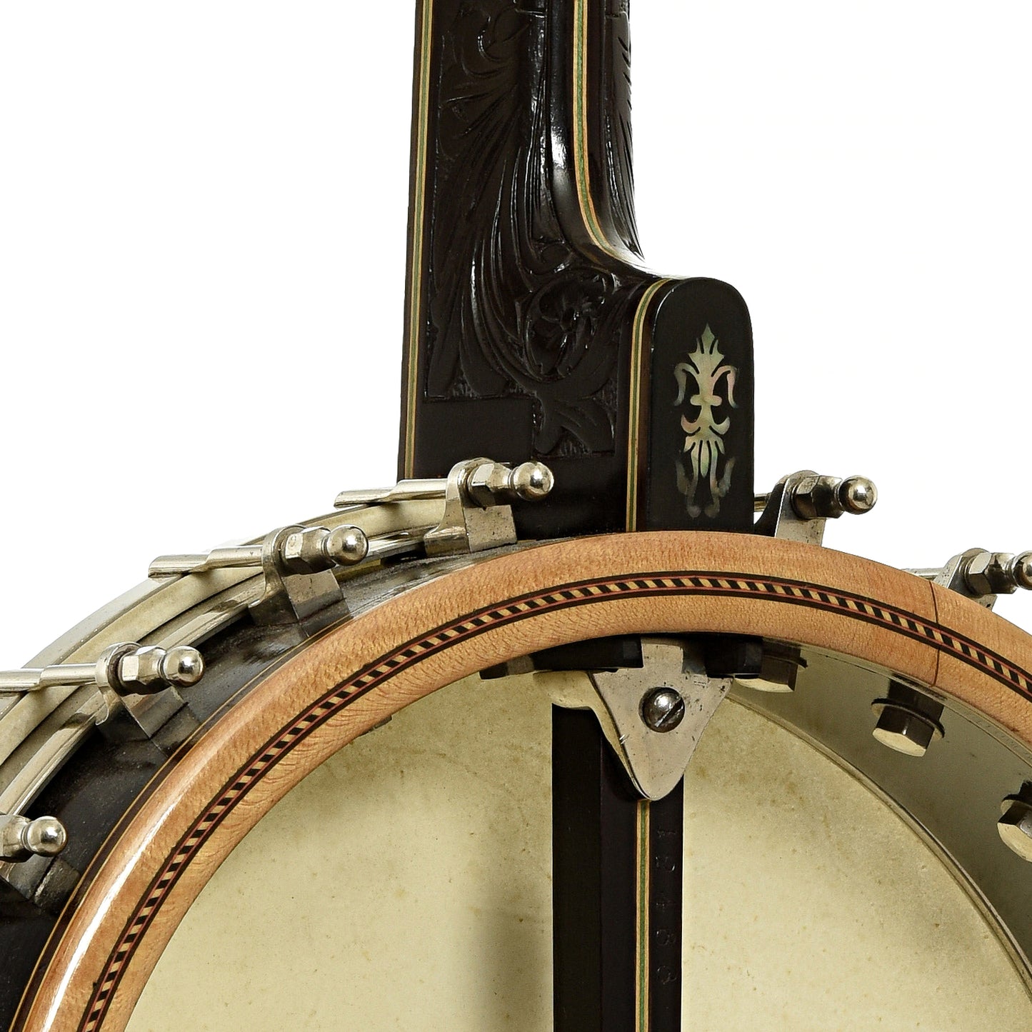 Neck joint of Orpheum No.3 Tenor Banjo 
