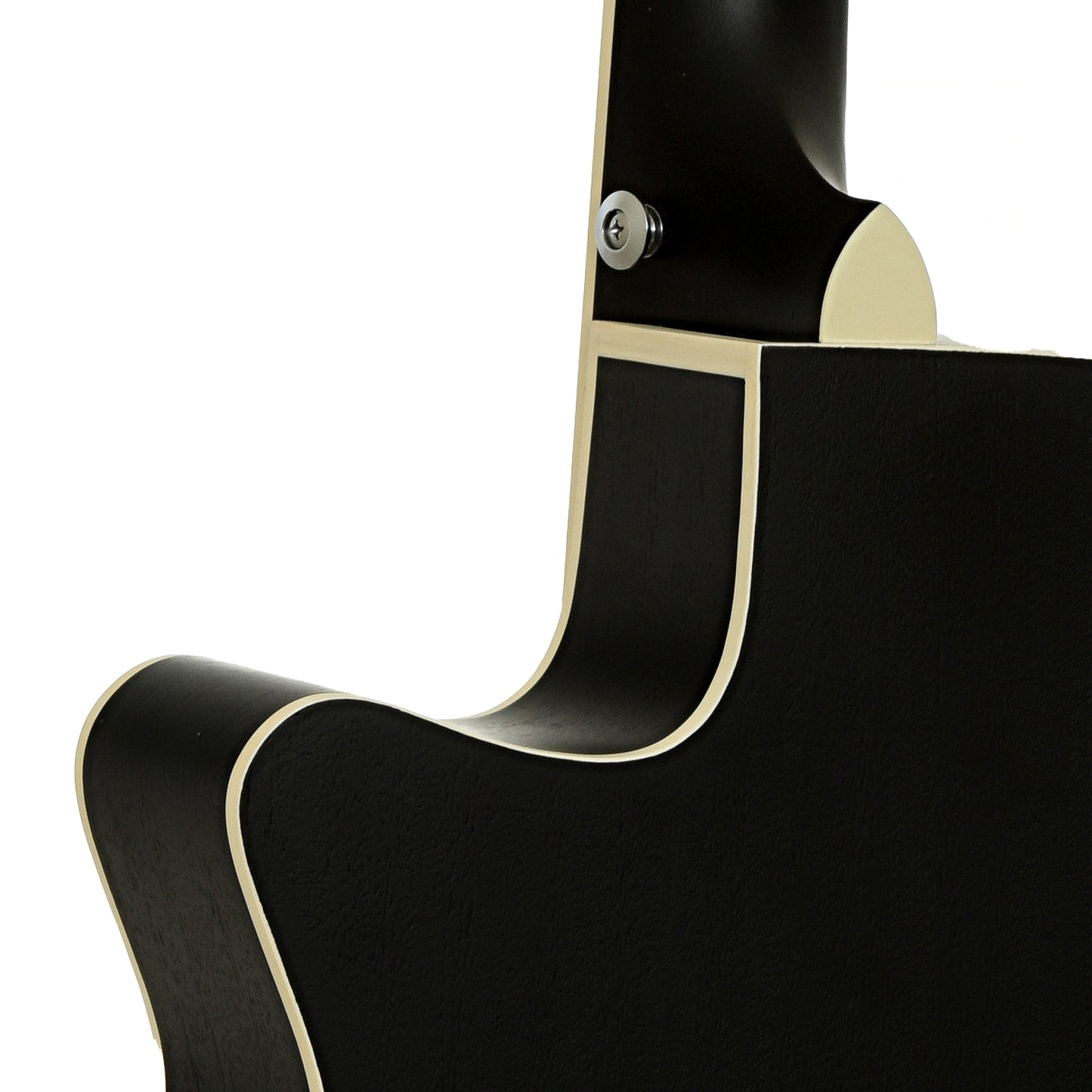 Neck joint of Ibanez AEG7MH Grand Concert Acoustic Guitar, Weathered Black Open Pore