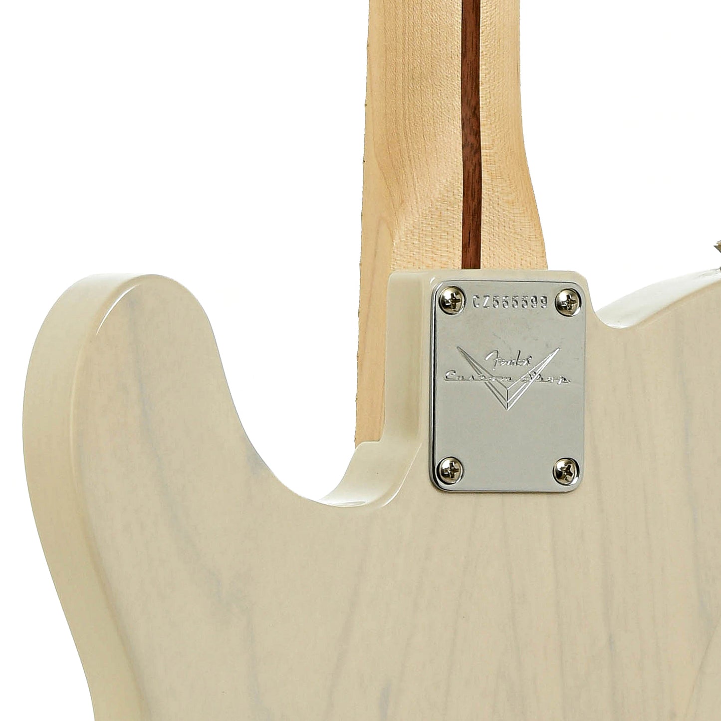 Neck joint of Fender Custom Shop '52 Ash HS NOS Master Built Telecaster Electric Guitar 