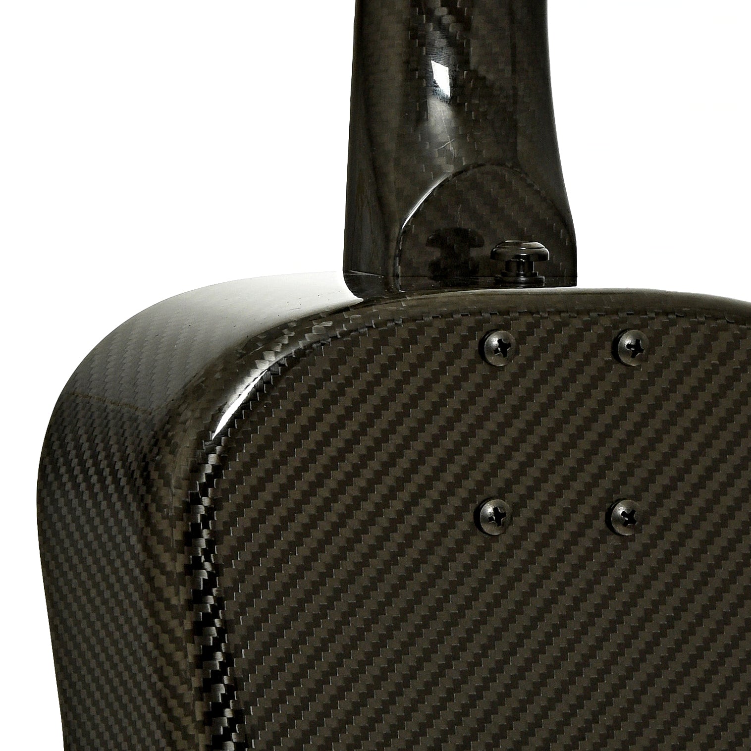 Neck joint of KLOS Full Carbon Acoustic-Electric Travel Guitar, B-Stock 