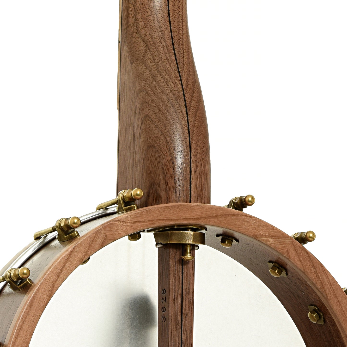 Neck joint of Pisgah Appalachian 11" Lefthanded Openback Banjo 