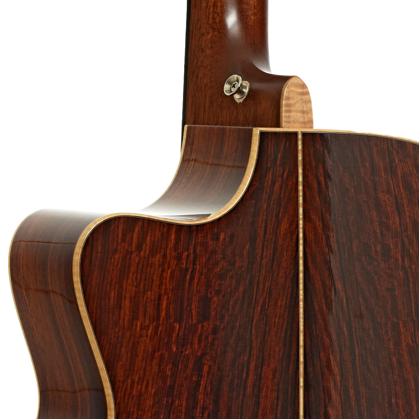 Neck joint of Goodall CCJC Master Sitka / Cocobolo Jumbo Guitar