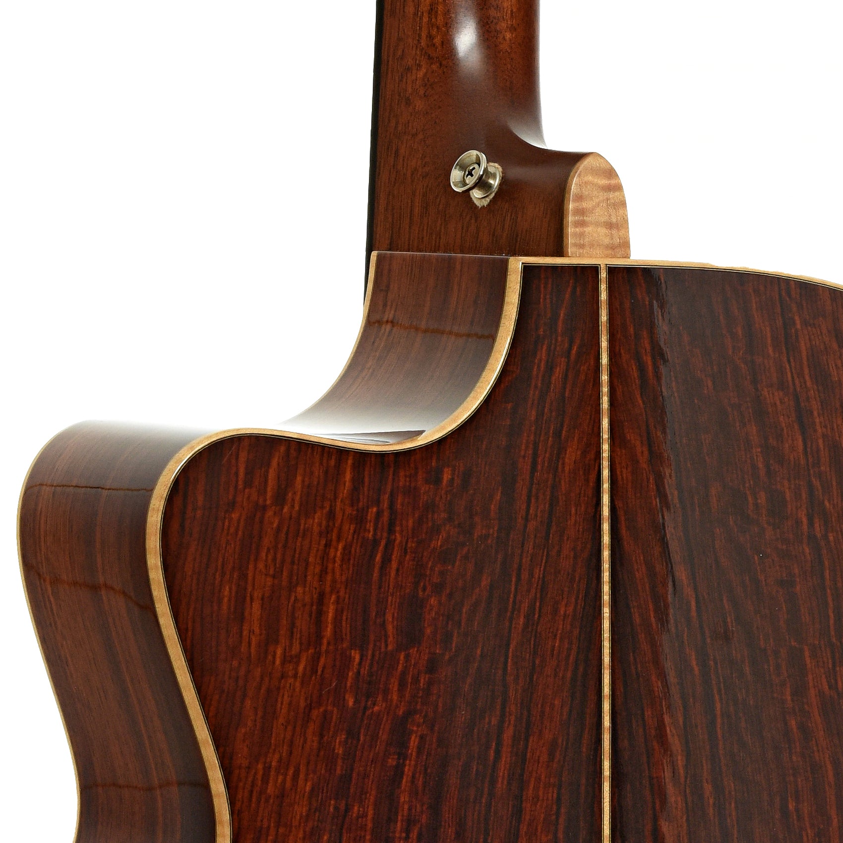 Neck joint of Goodall CCJC Master Sitka / Cocobolo Jumbo Guitar