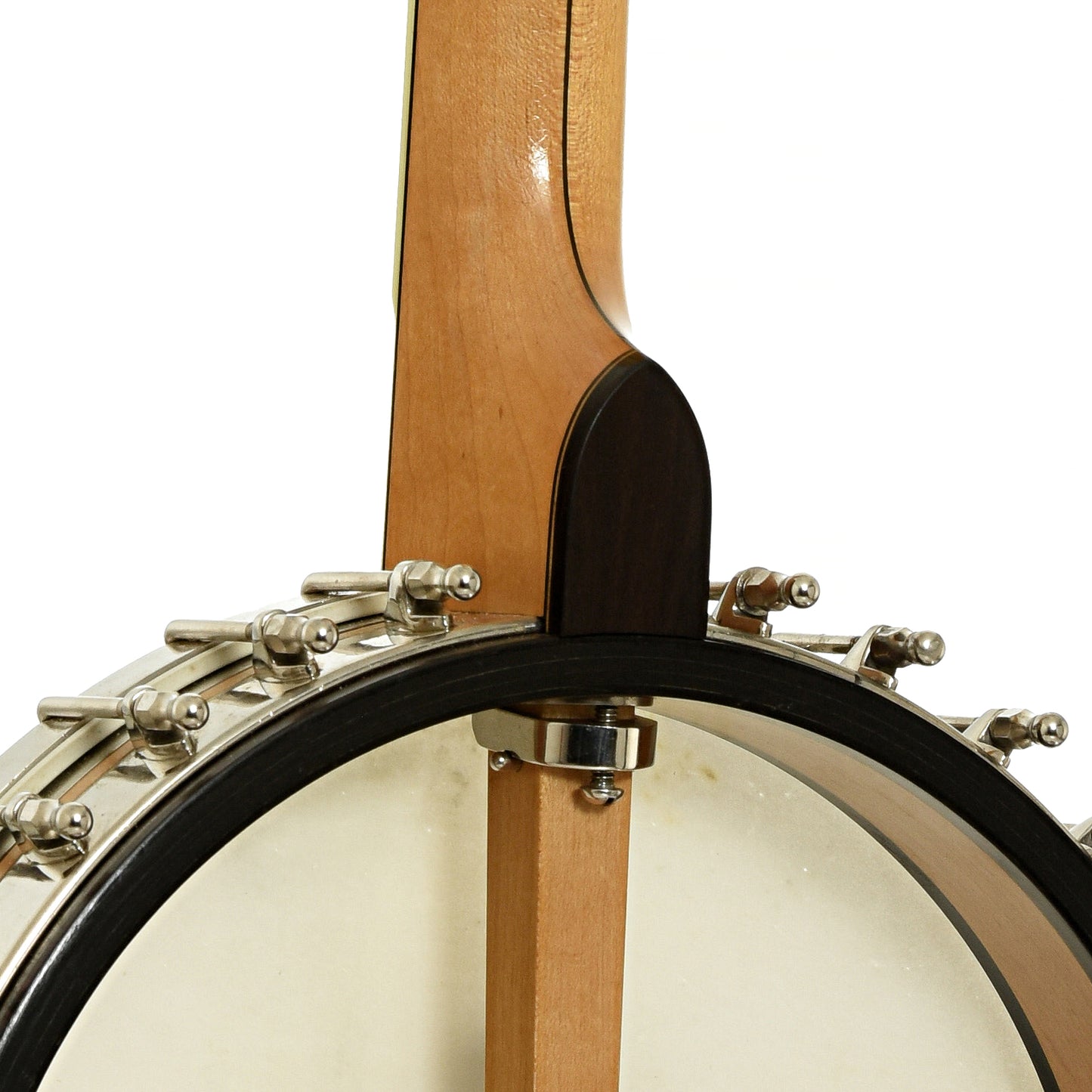 Neck joint of Vega Whyte Laydie Conversion No.2 Openback Banjo 