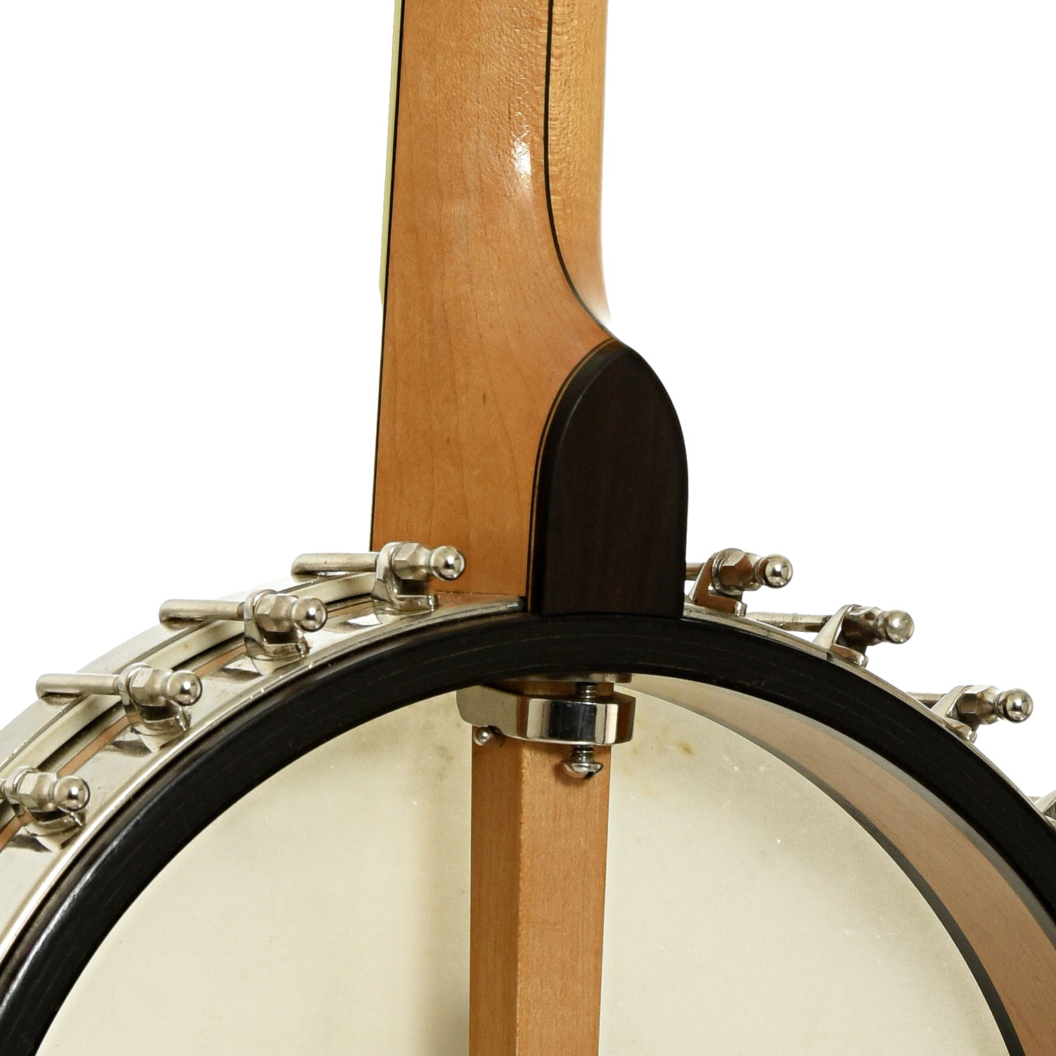 Neck joint of Vega Whyte Laydie Conversion No.2 Openback Banjo 