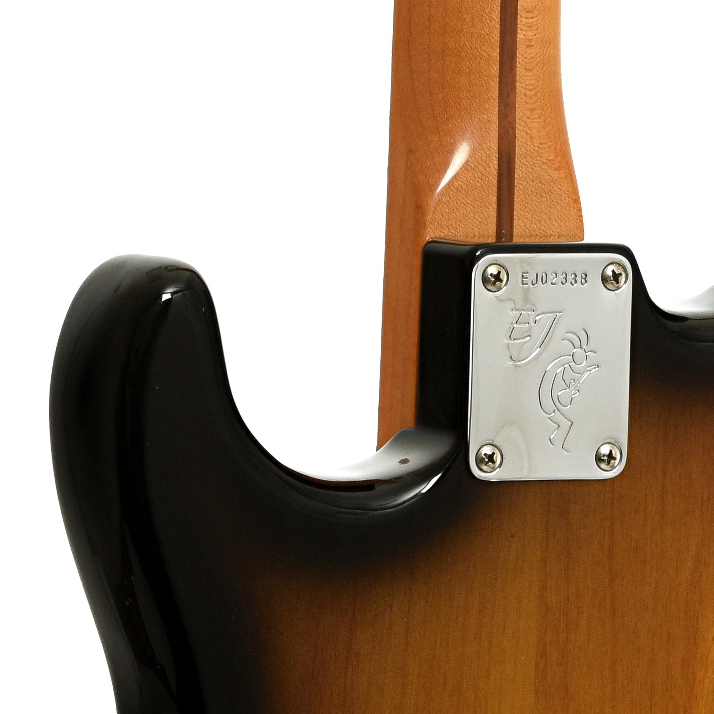 Neck joint of Fender Eric Johnson Stratocaster Electric Guitar