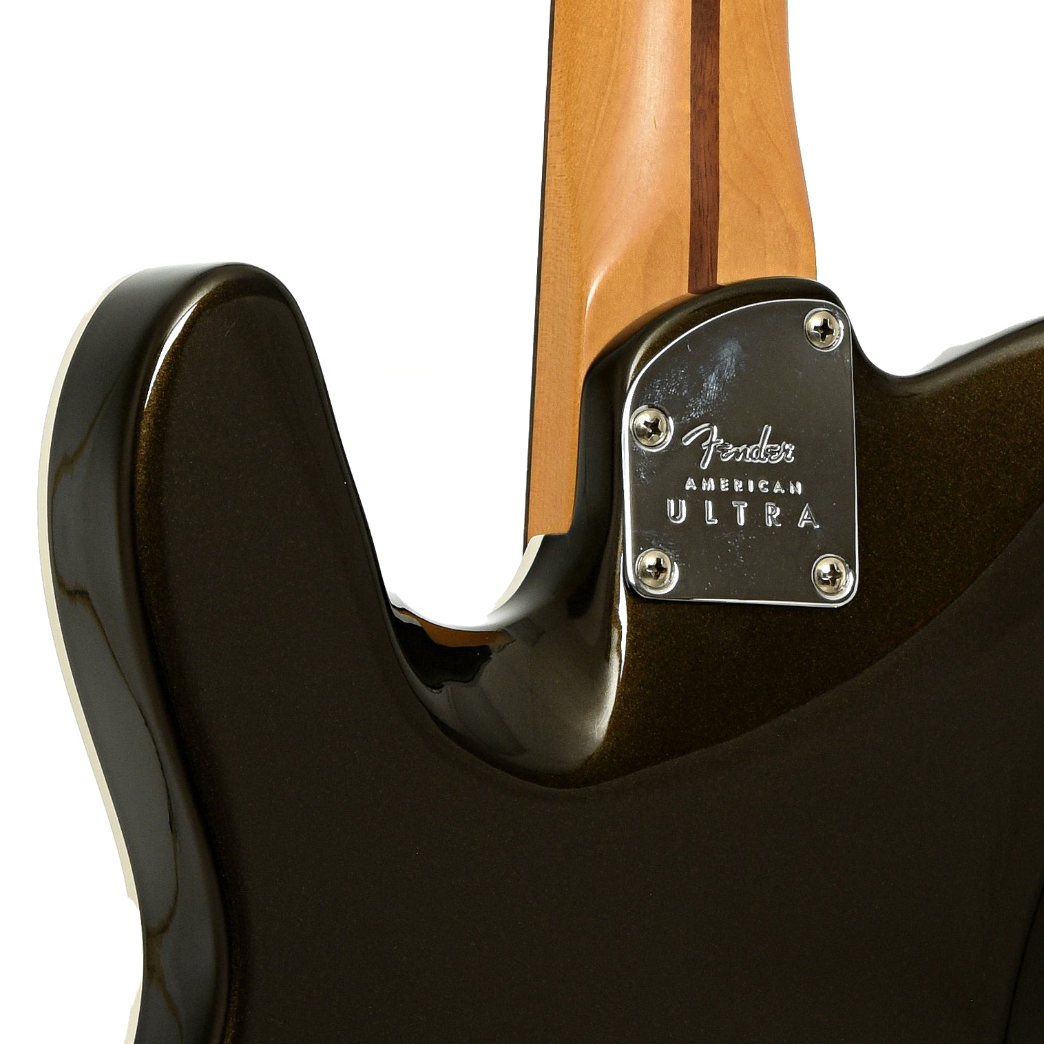 Neck joint of Fender American Ultra Telecaster Electric Guitar