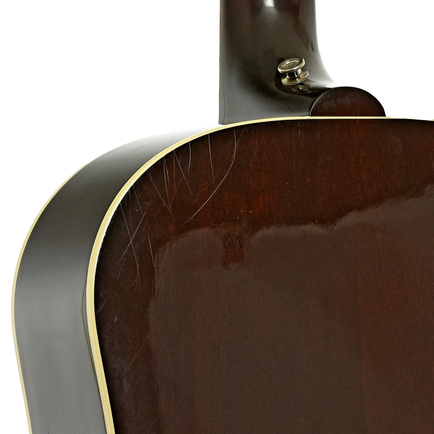 Neck joint of Gibson J-45 Standard Acoustic Guitar 