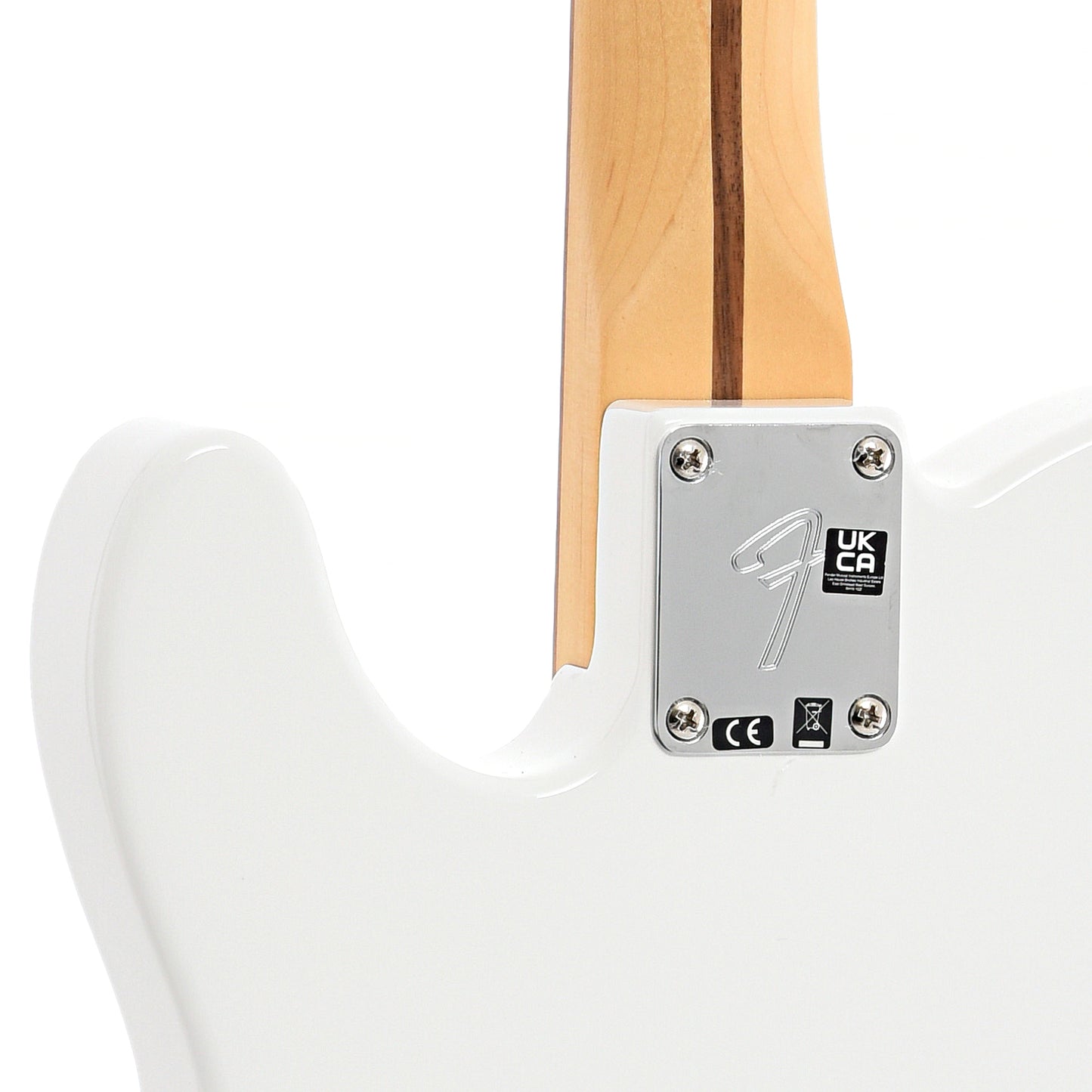 Neck joint of Fender Player Telecaster, Polar White