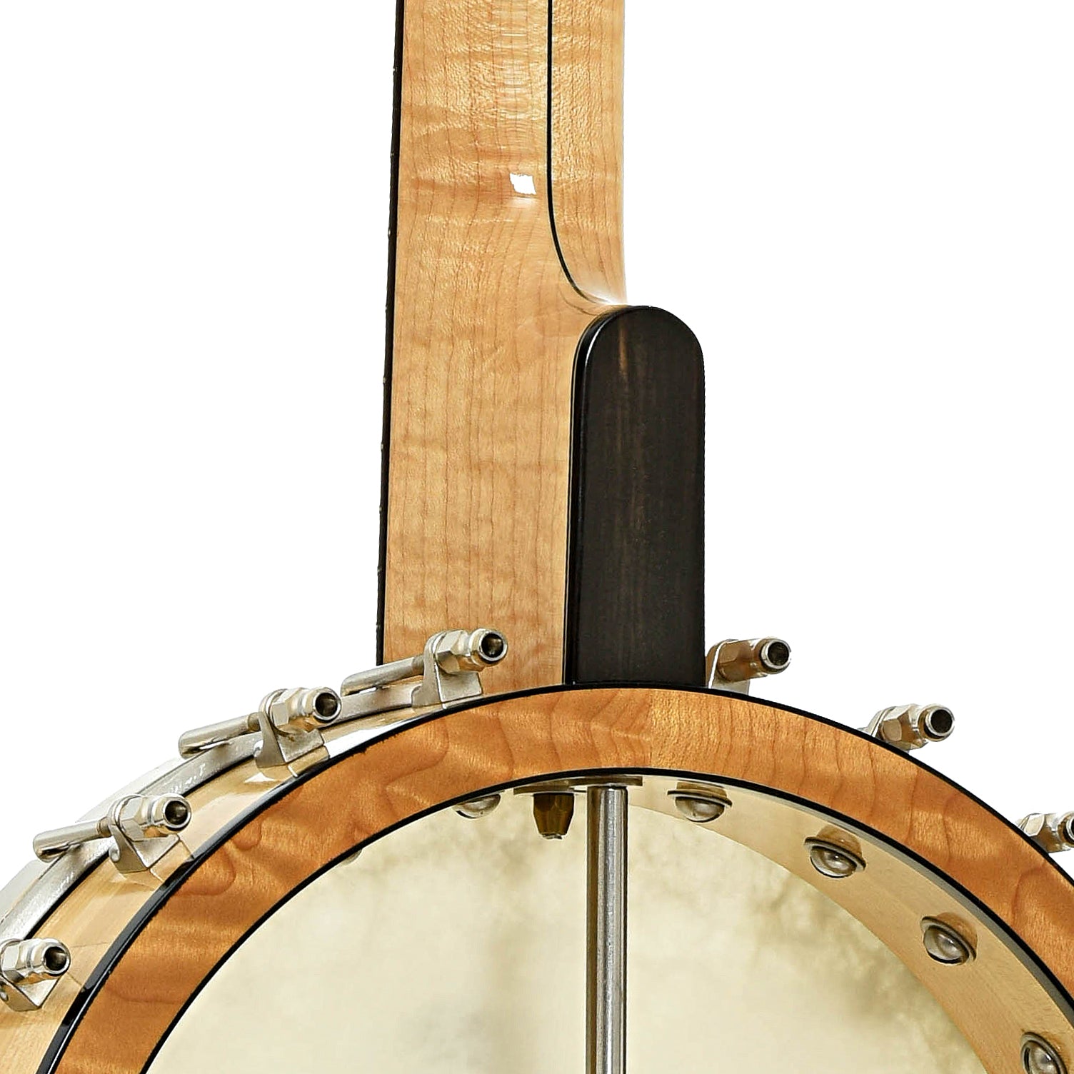 Neck joint of Wildwood Minstrel Open Back Banjo