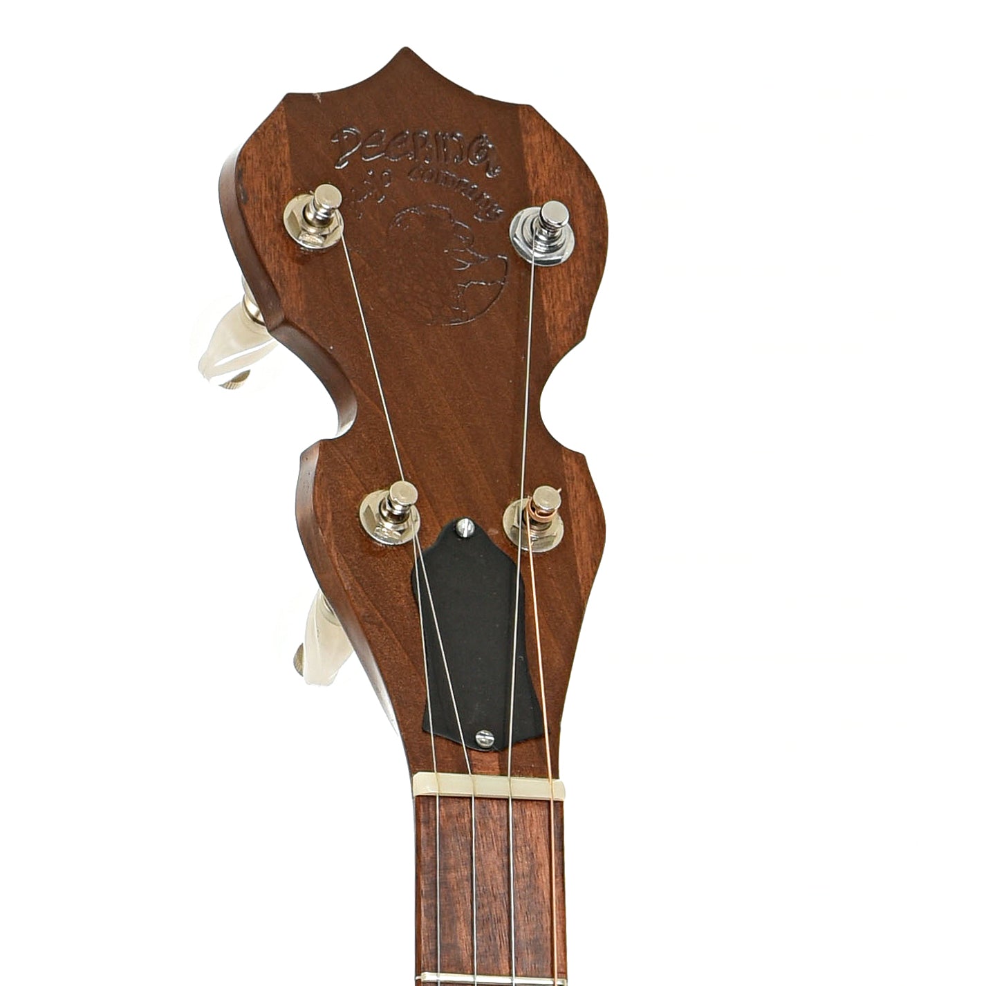 Headstock of Deering Basic Resonator Banjo LH 