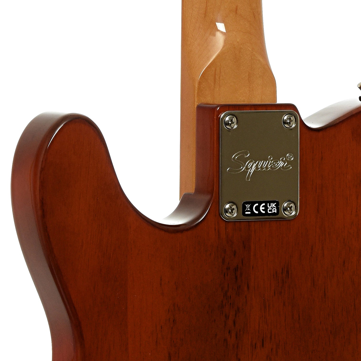 Neck joint of Squier Classic Vibe '60s Telecaster Thinline, Natural