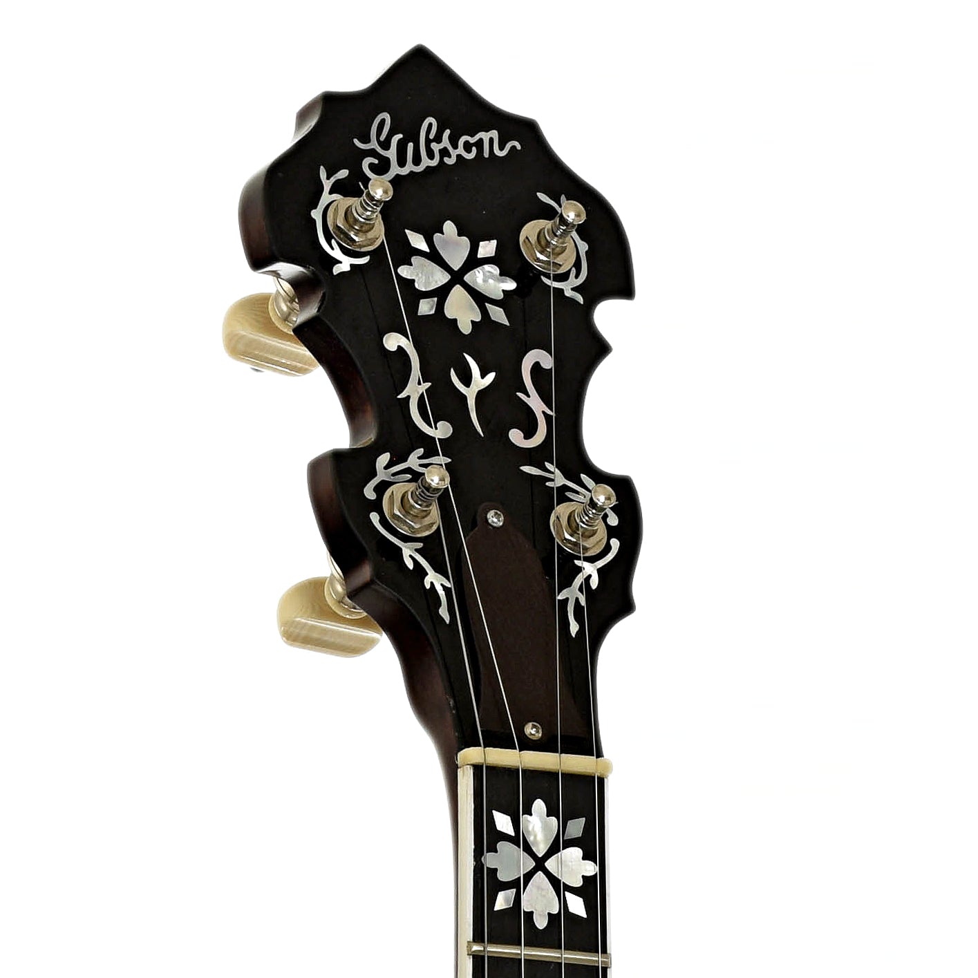 Headstock of Gibson TB-100 Conversion Resonator Banjo