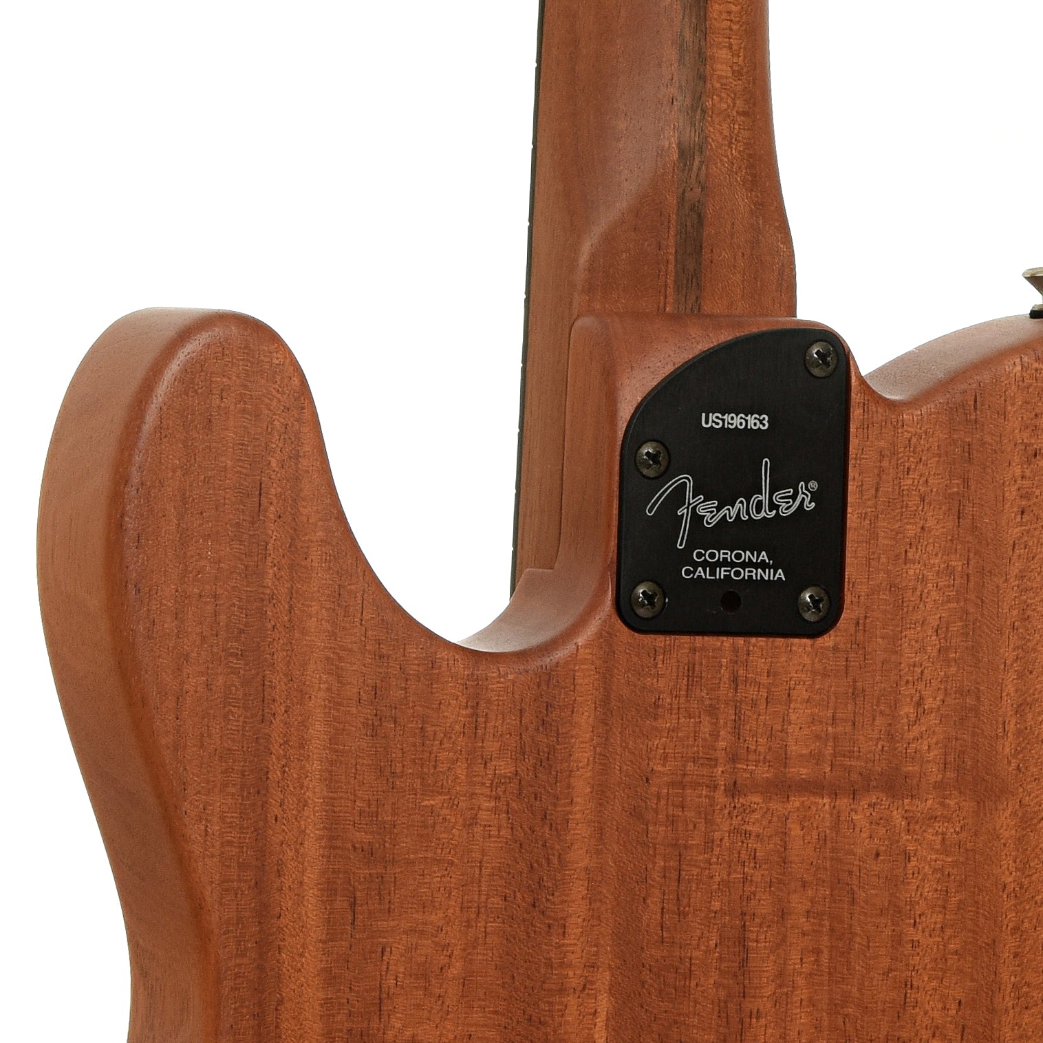 Neck joint of Fender Acoustasonic Telecaster Acoustic Guitar 